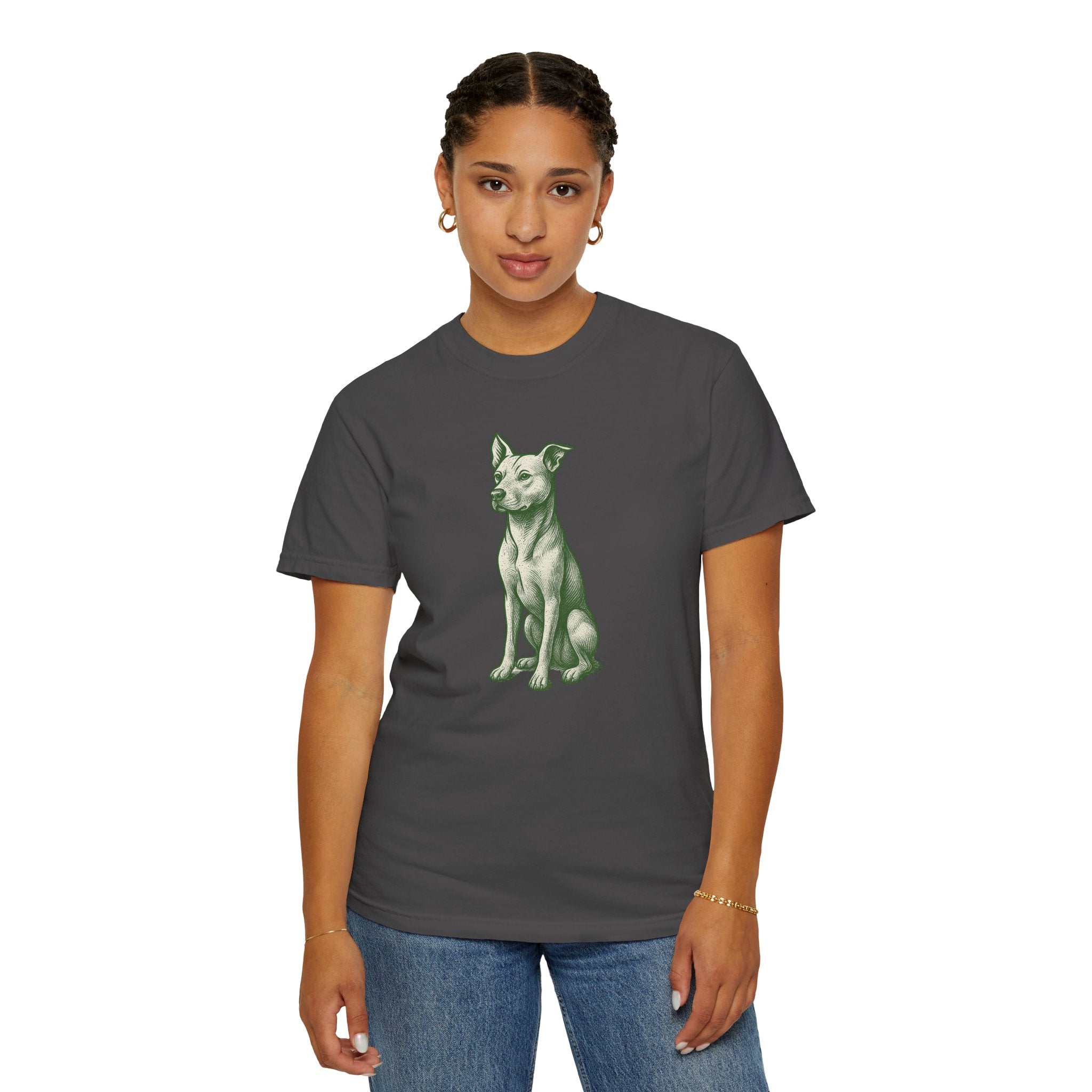 Dog Rescue T-shirt - Detailed Stoic Zen Illustration