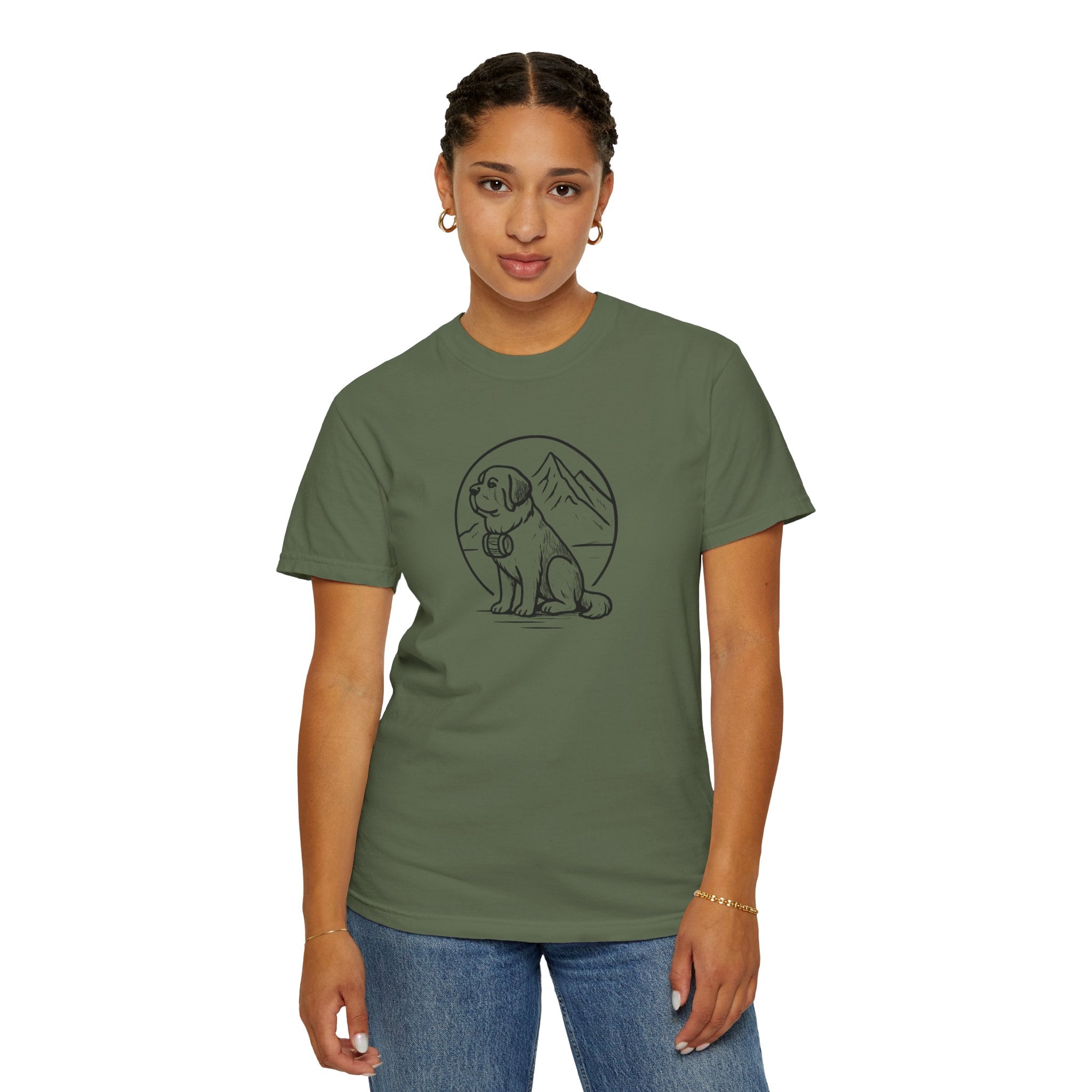 Dog Lover's Unisex Garment-Dyed T-Shirt - Casual Wear for Pet Enthusiasts