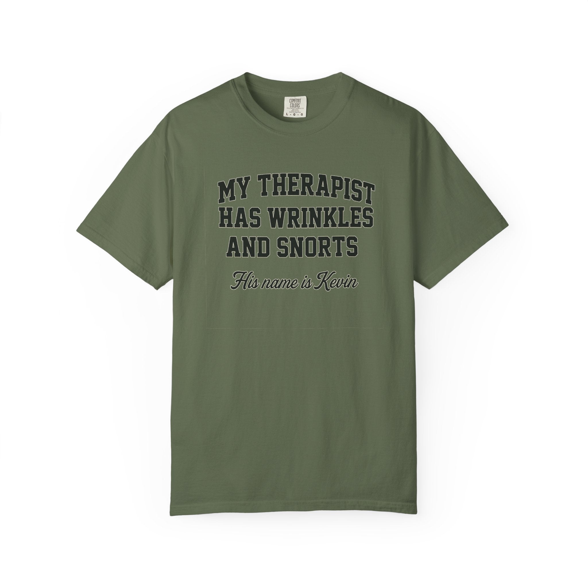 French Bulldog Lover Tee - “My Therapist Has Wrinkles & Snorts” (Funny Dog Shirt)