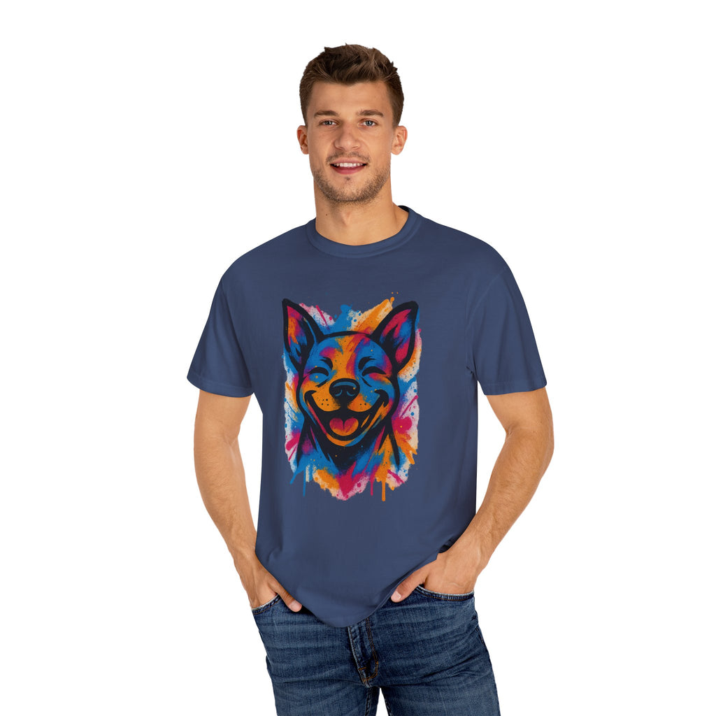 Color Splash Husky T-Shirt — Vibrant Watercolor Dog Tee