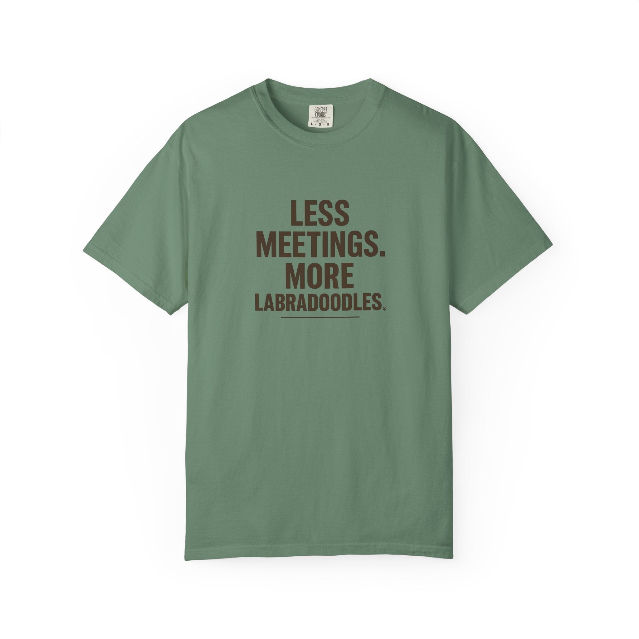 Labradoodle Lovers T-Shirt - Less Meetings More Doodles