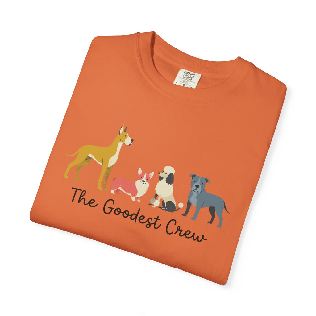 T-Shirt — "The Goodest Crew" Cute Dog Pack Graphic Tee