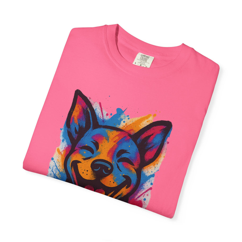 Color Splash Husky T-Shirt — Vibrant Watercolor Dog Tee