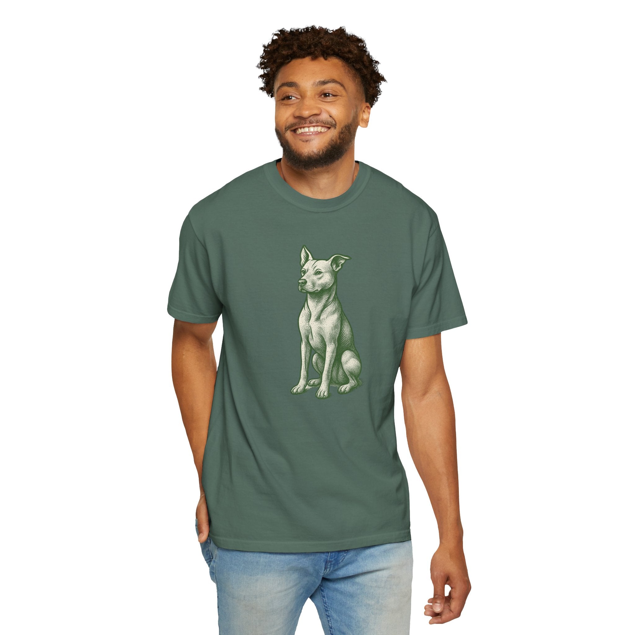 Dog Rescue T-shirt - Detailed Stoic Zen Illustration