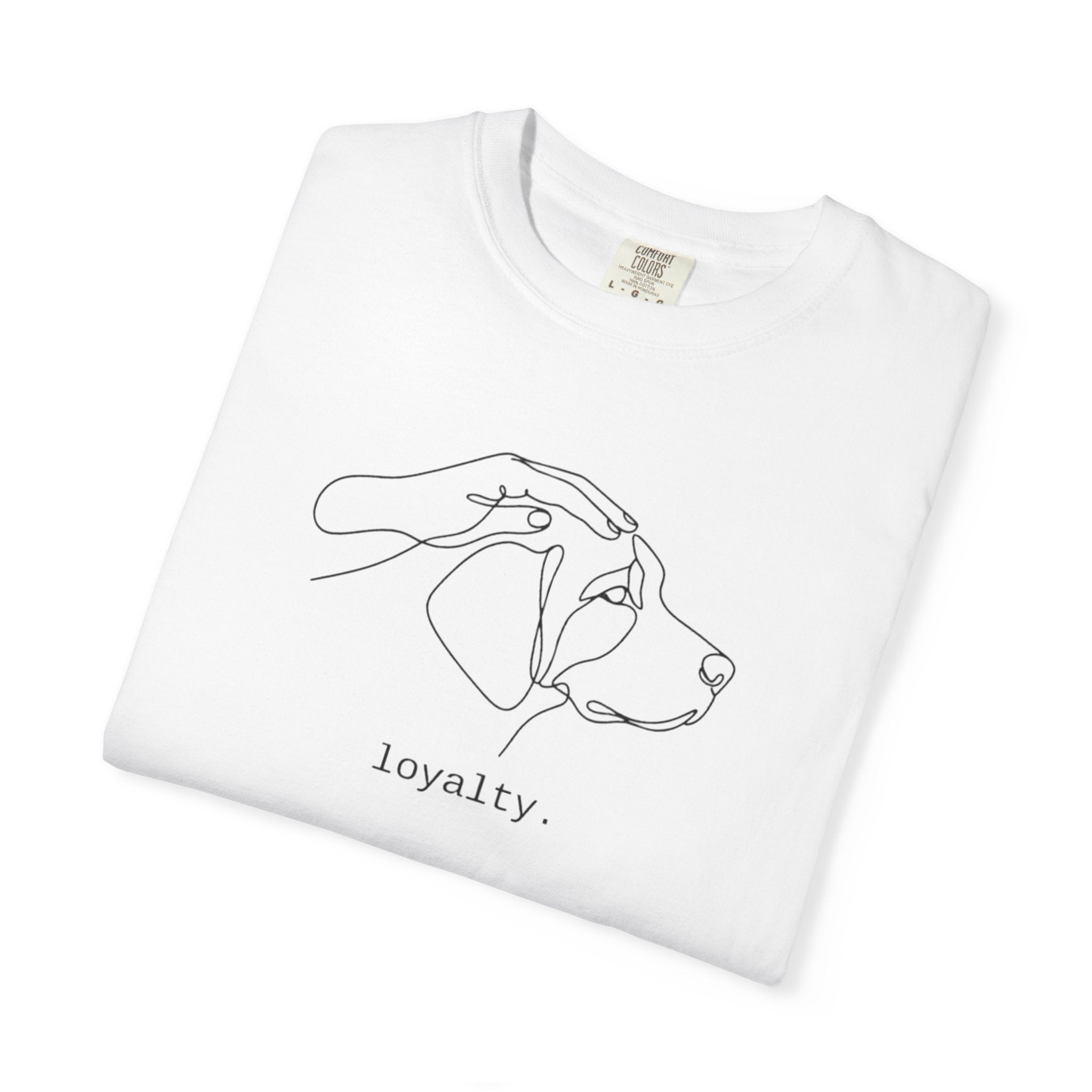 Loyalty Dog Line Art T-Shirt