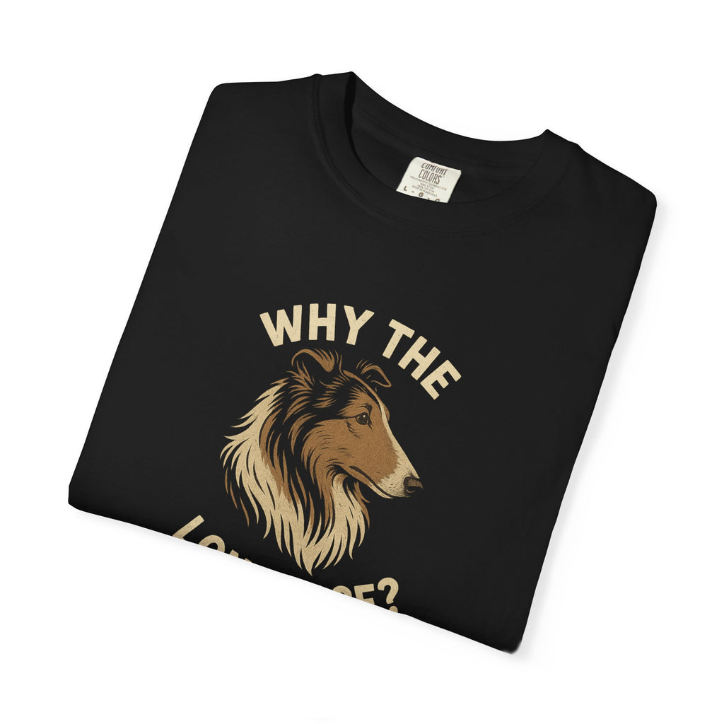 Why the long face? Funny T-shirt.