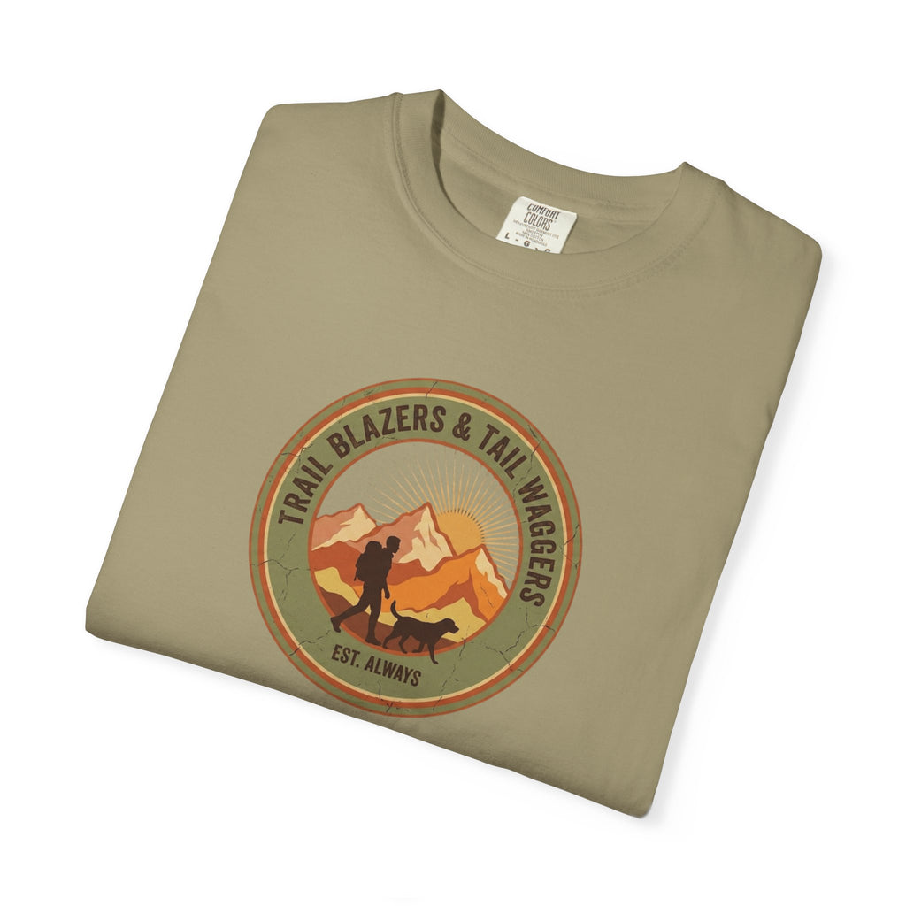 Adventure Mountains T-Shirt — The Trails Less Traveled Patch Graphic