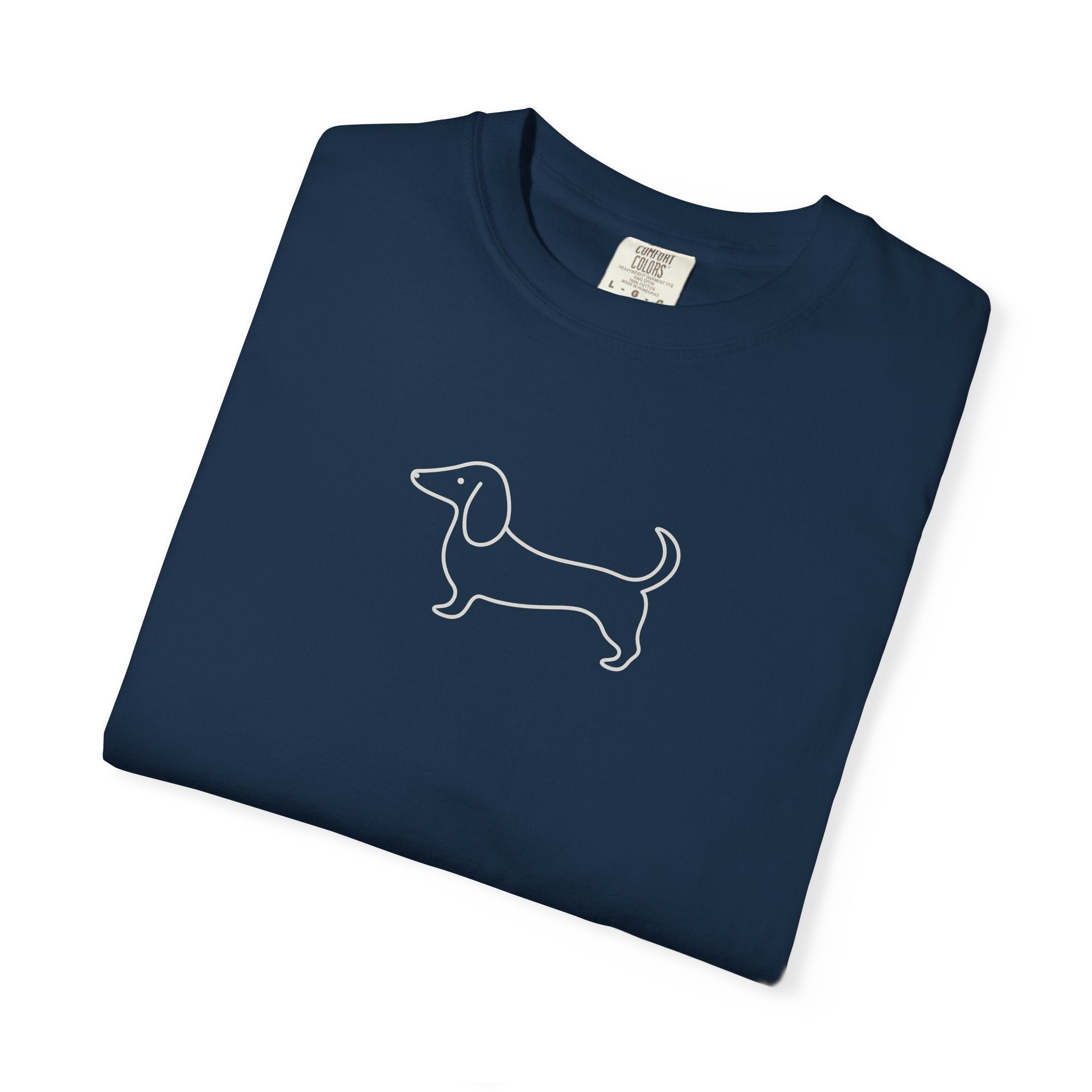 Dachshund Outline Tee — Minimal Dog Lover T-Shirt