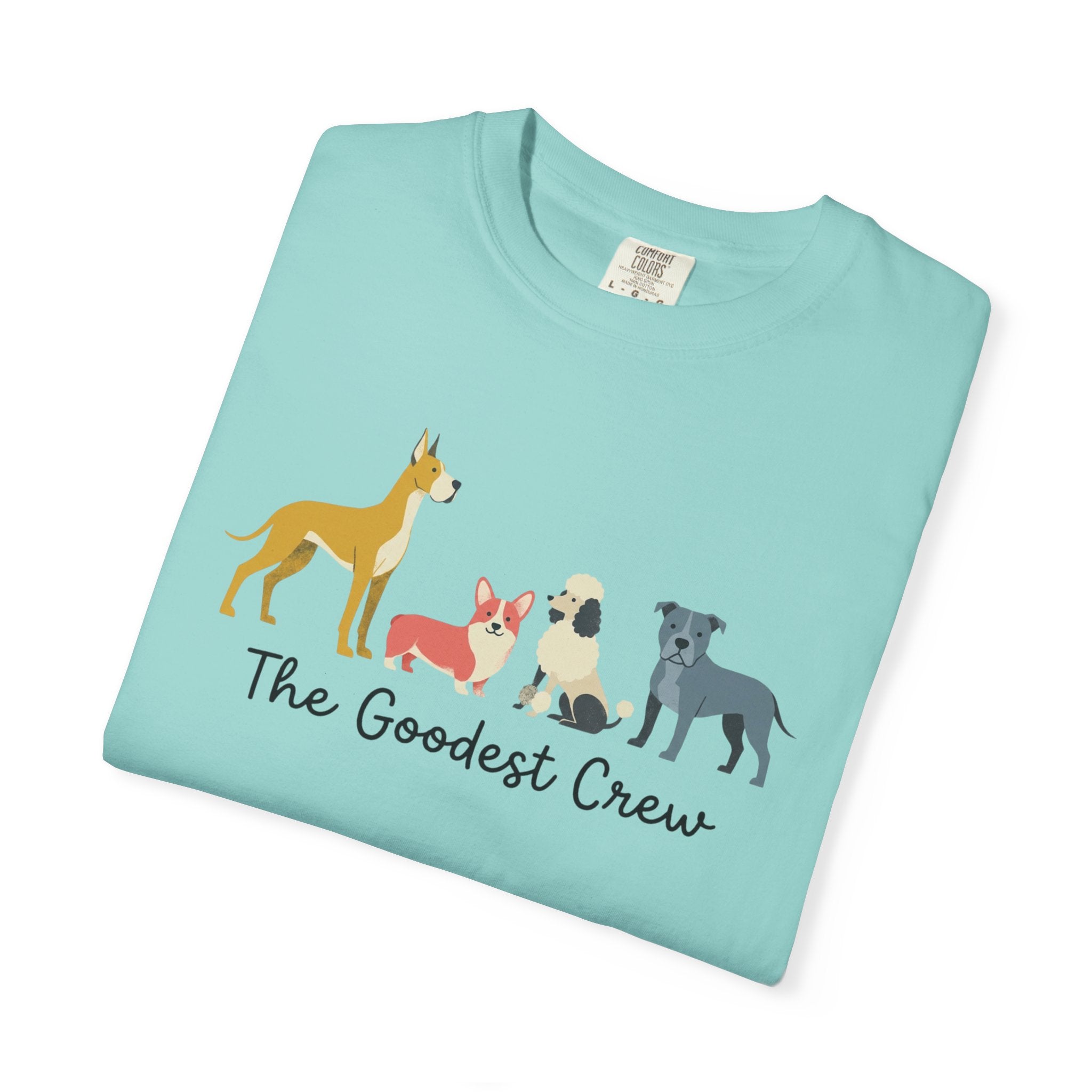 T-Shirt — "The Goodest Crew" Cute Dog Pack Graphic Tee