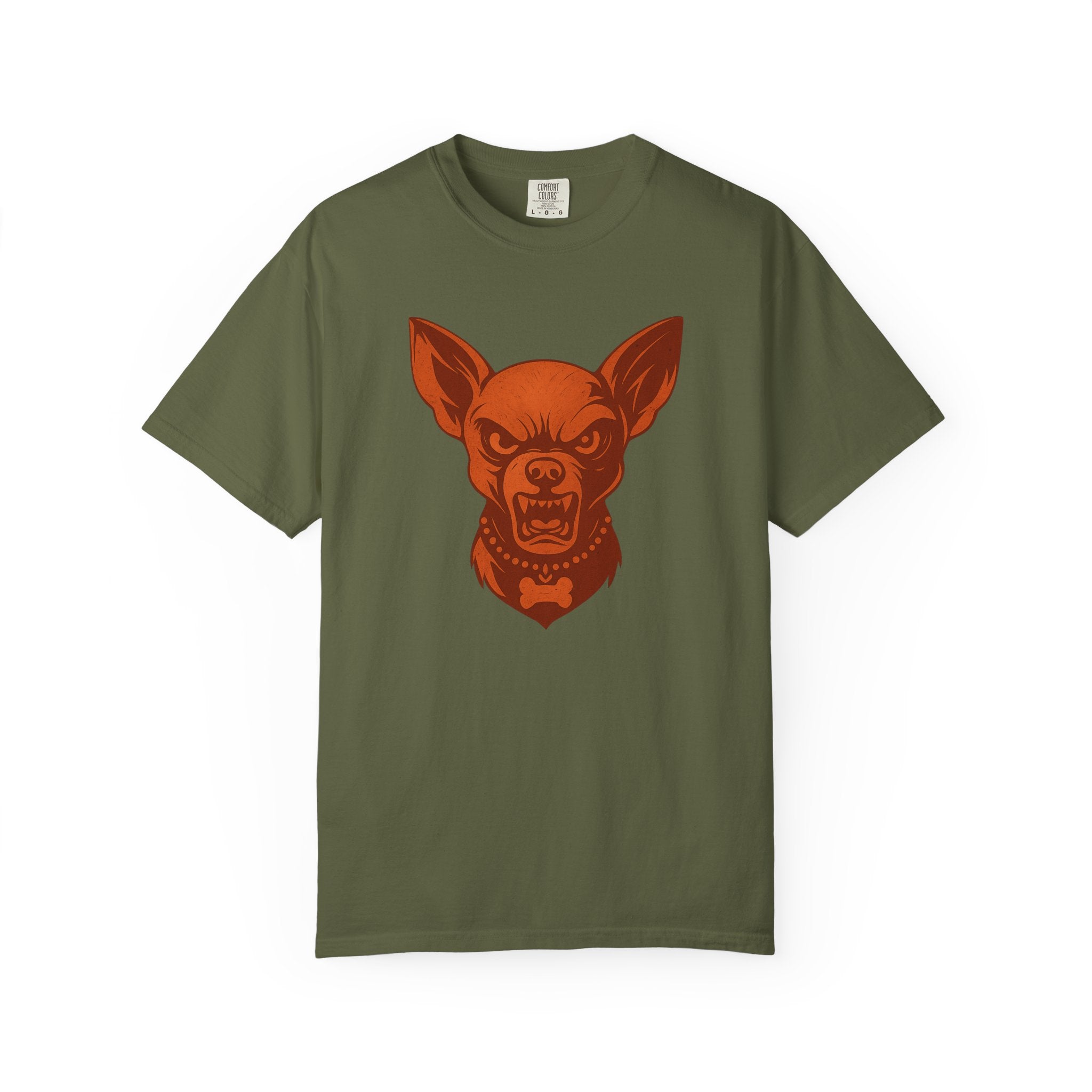 Angry Chihuahua Graphic T‑Shirt — Fierce Dog Head Tee