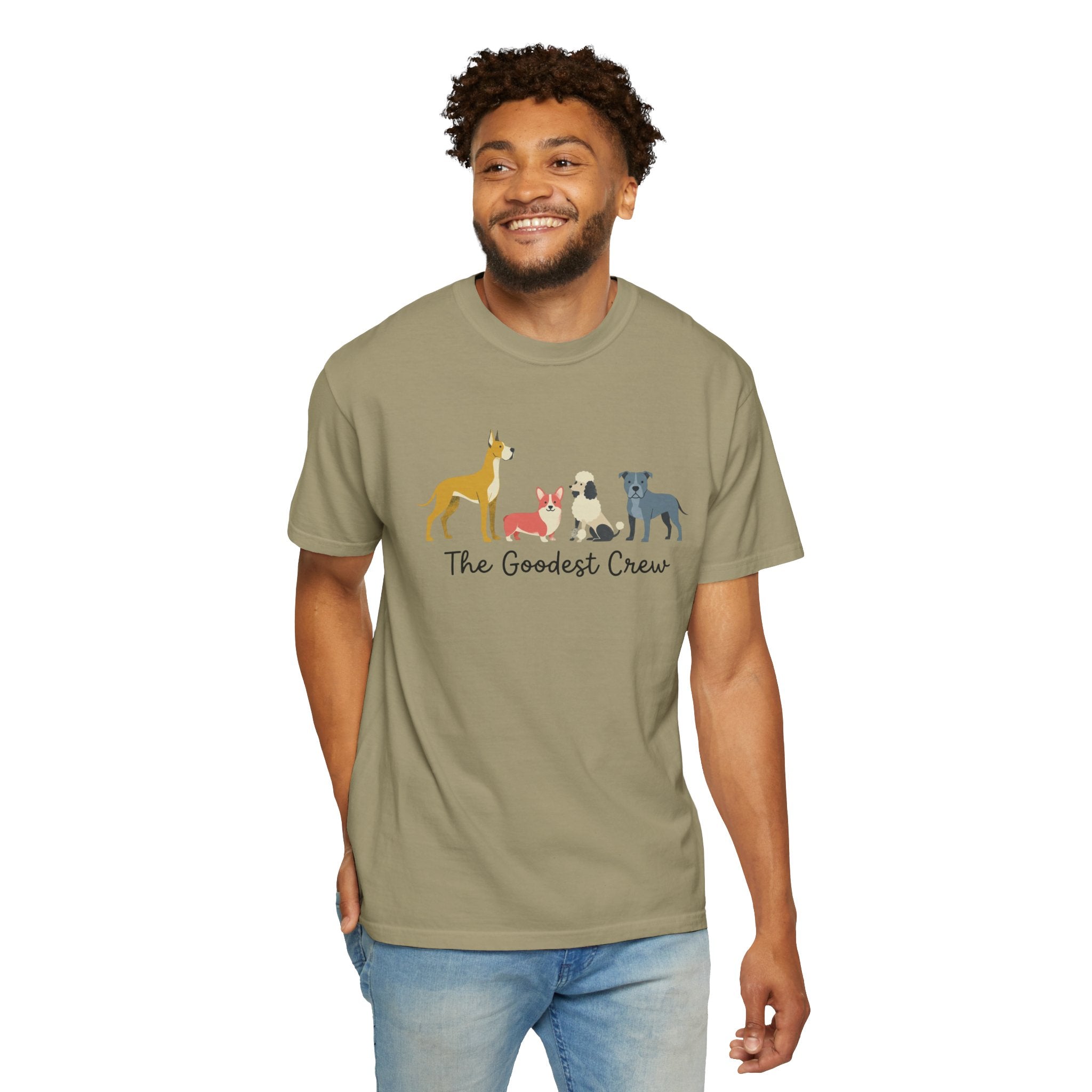 T-Shirt — "The Goodest Crew" Cute Dog Pack Graphic Tee