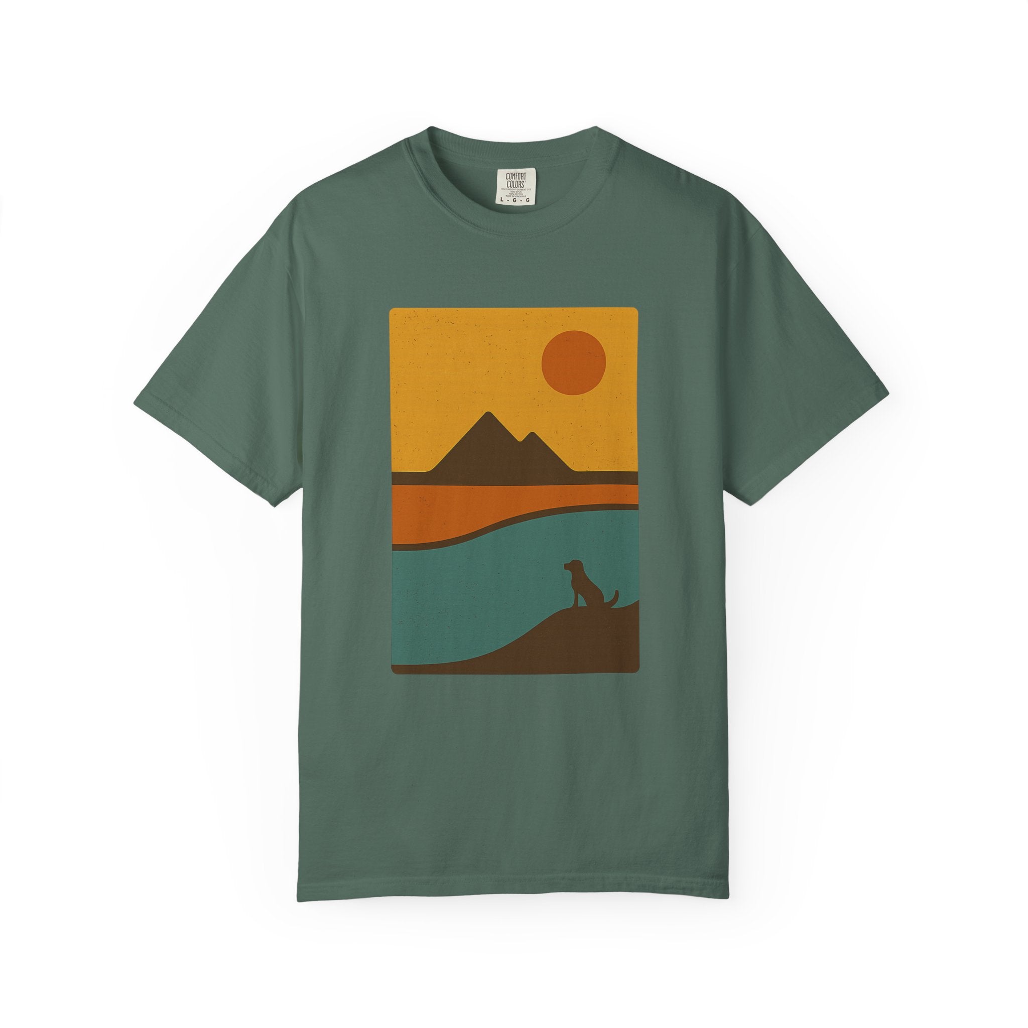 Sunset Landscape Dog T-Shirt
