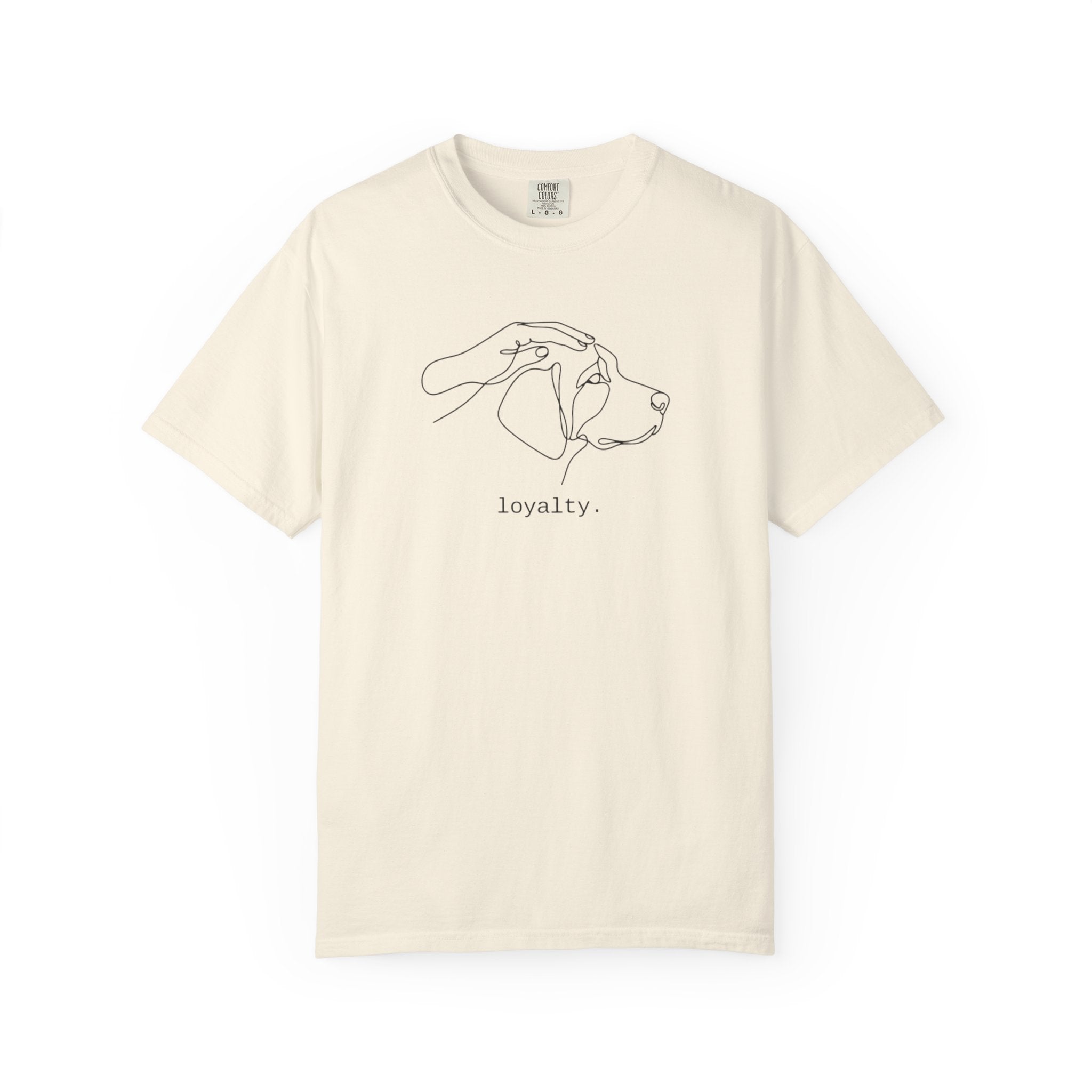 Loyalty Dog Line Art T-Shirt