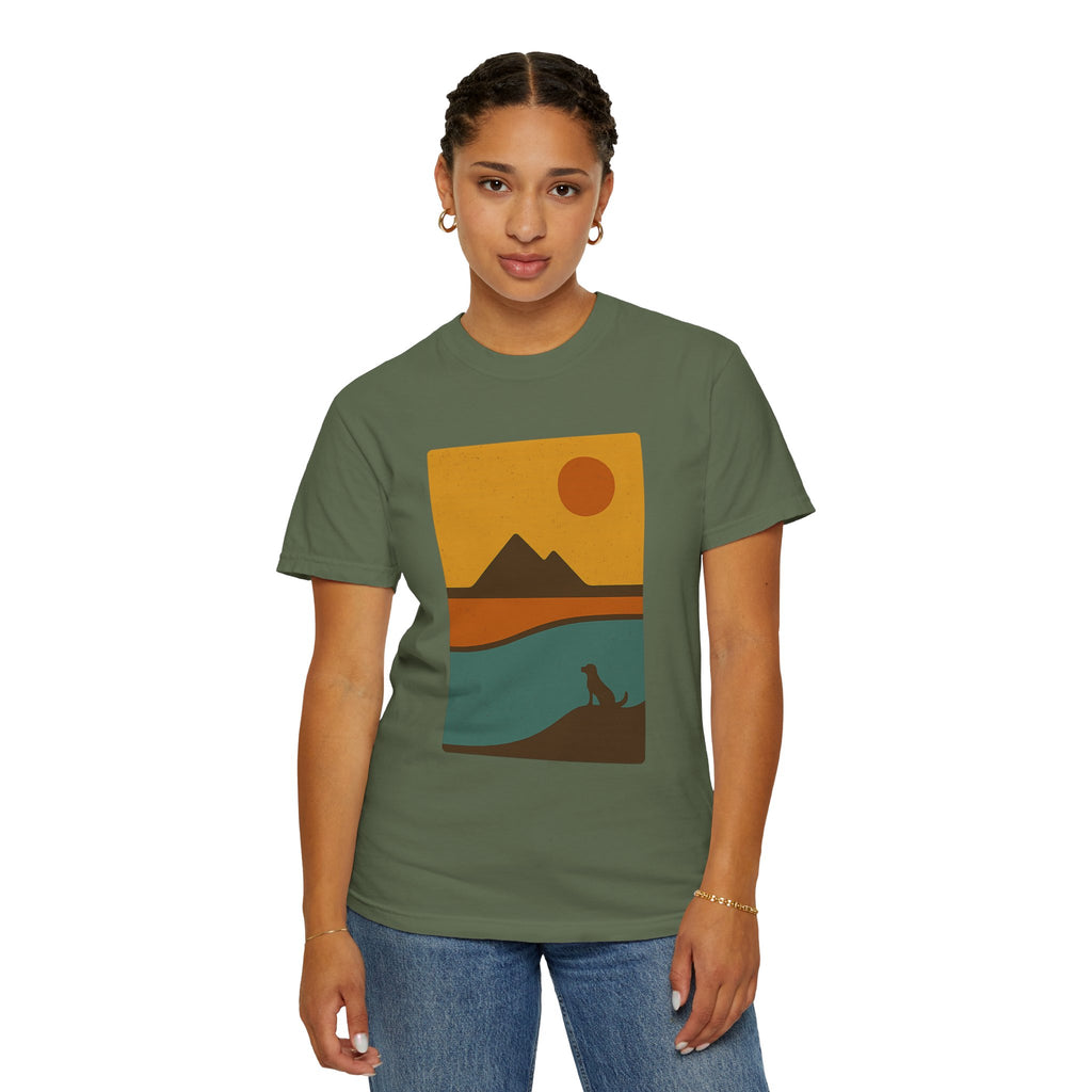 Sunset Landscape Dog T-Shirt