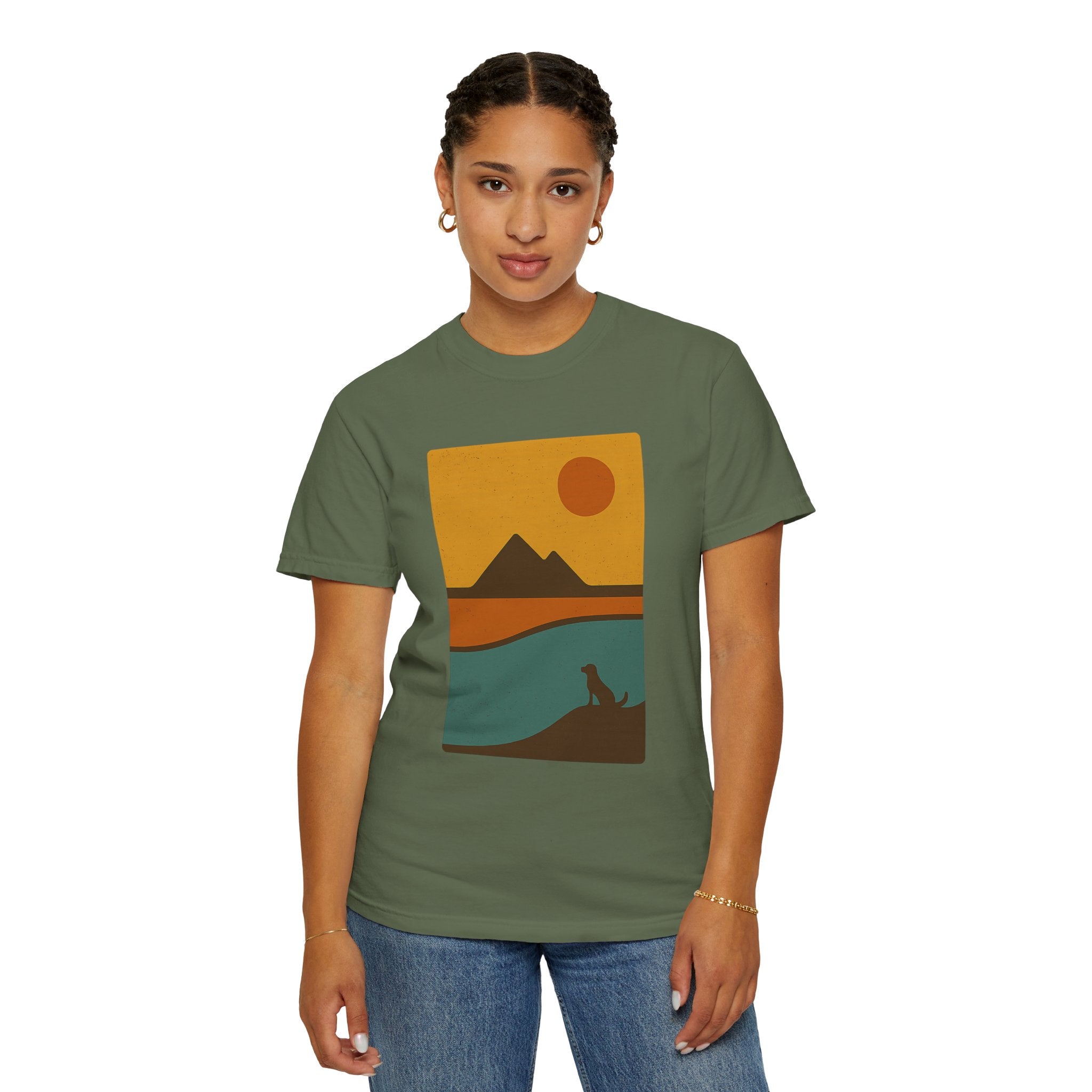 Sunset Landscape Dog T-Shirt