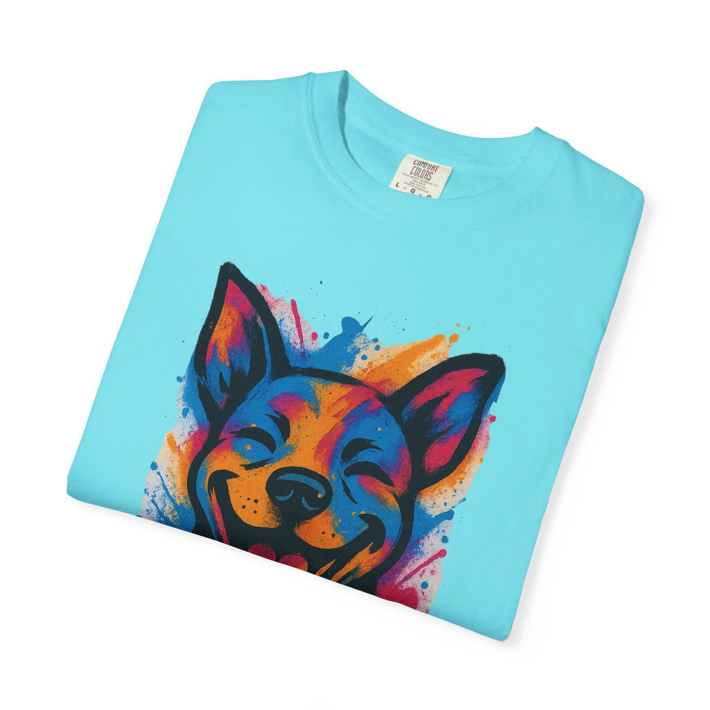 Color Splash Husky T-Shirt — Vibrant Watercolor Dog Tee