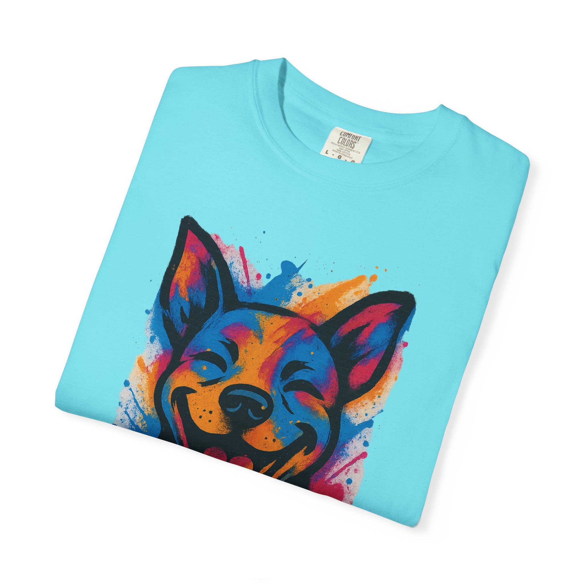 Color Splash Husky T-Shirt — Vibrant Watercolor Dog Tee
