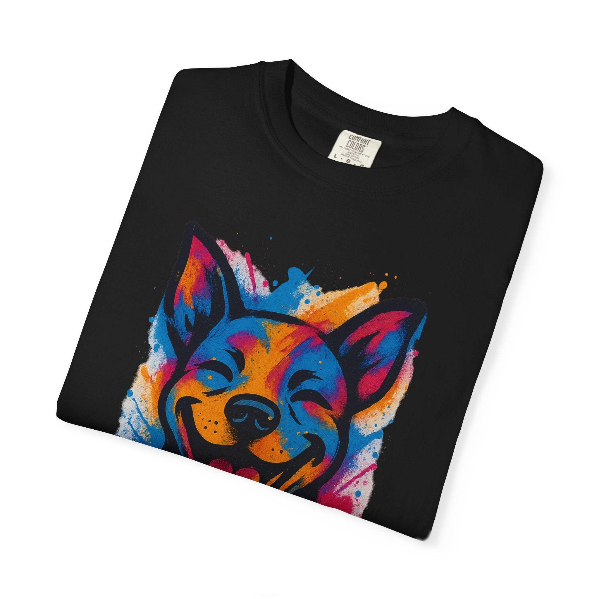 Color Splash Husky T-Shirt — Vibrant Watercolor Dog Tee