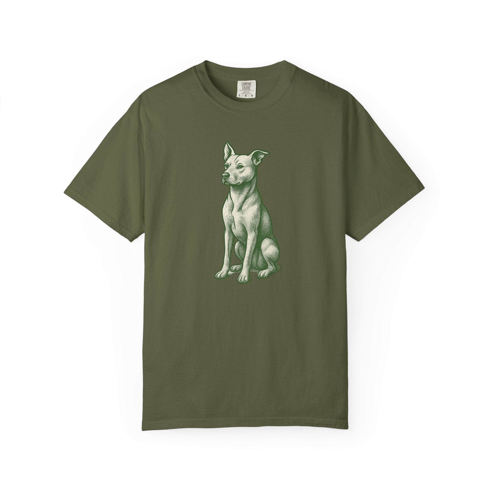 Dog Rescue T-shirt - Detailed Stoic Zen Illustration
