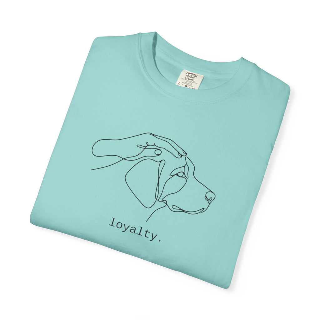 Loyalty Dog Line Art T-Shirt
