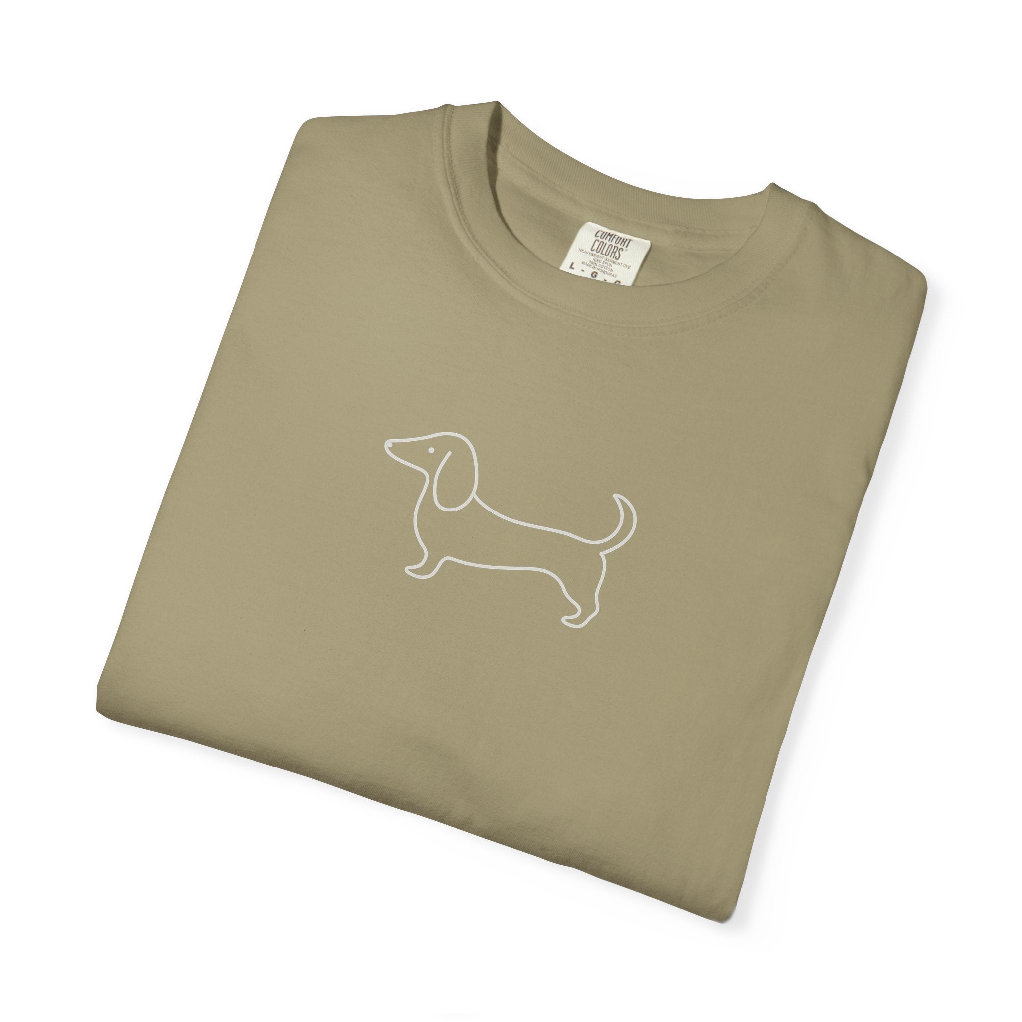 Dachshund Outline Tee — Minimal Dog Lover T-Shirt