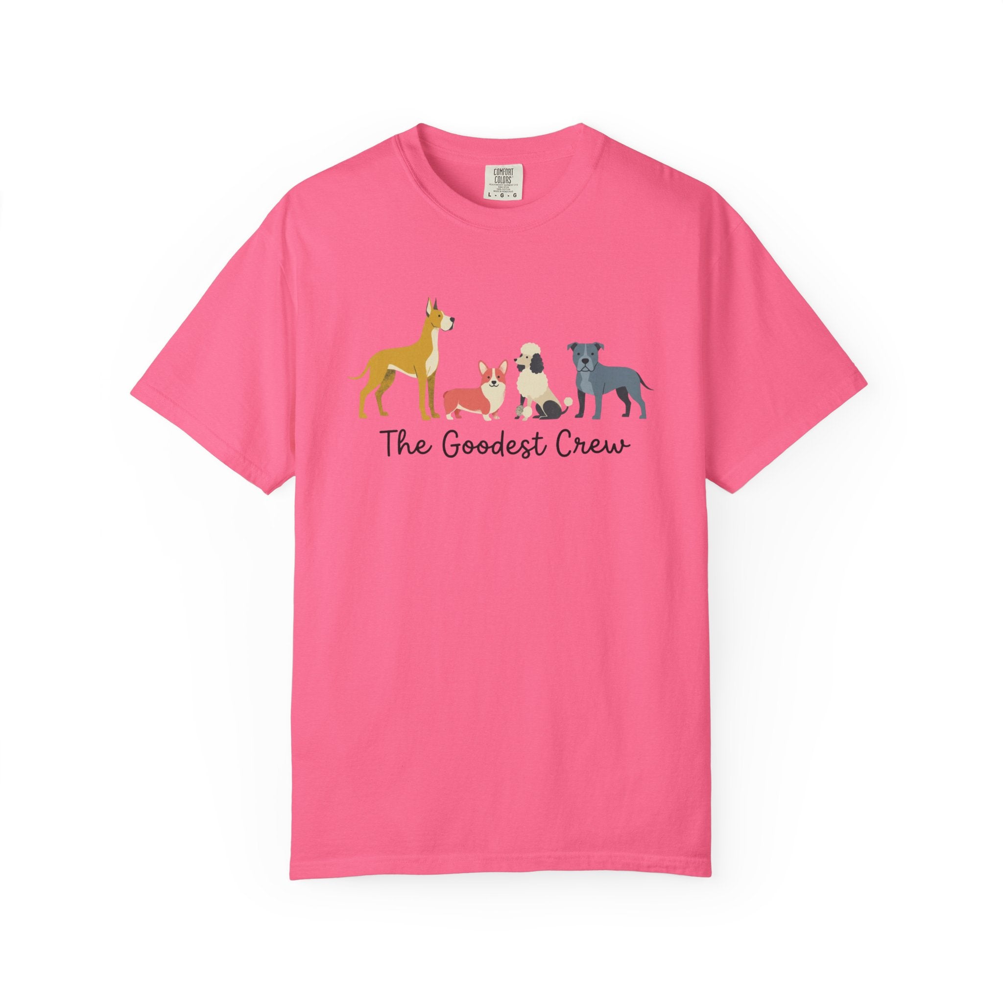 T-Shirt — "The Goodest Crew" Cute Dog Pack Graphic Tee