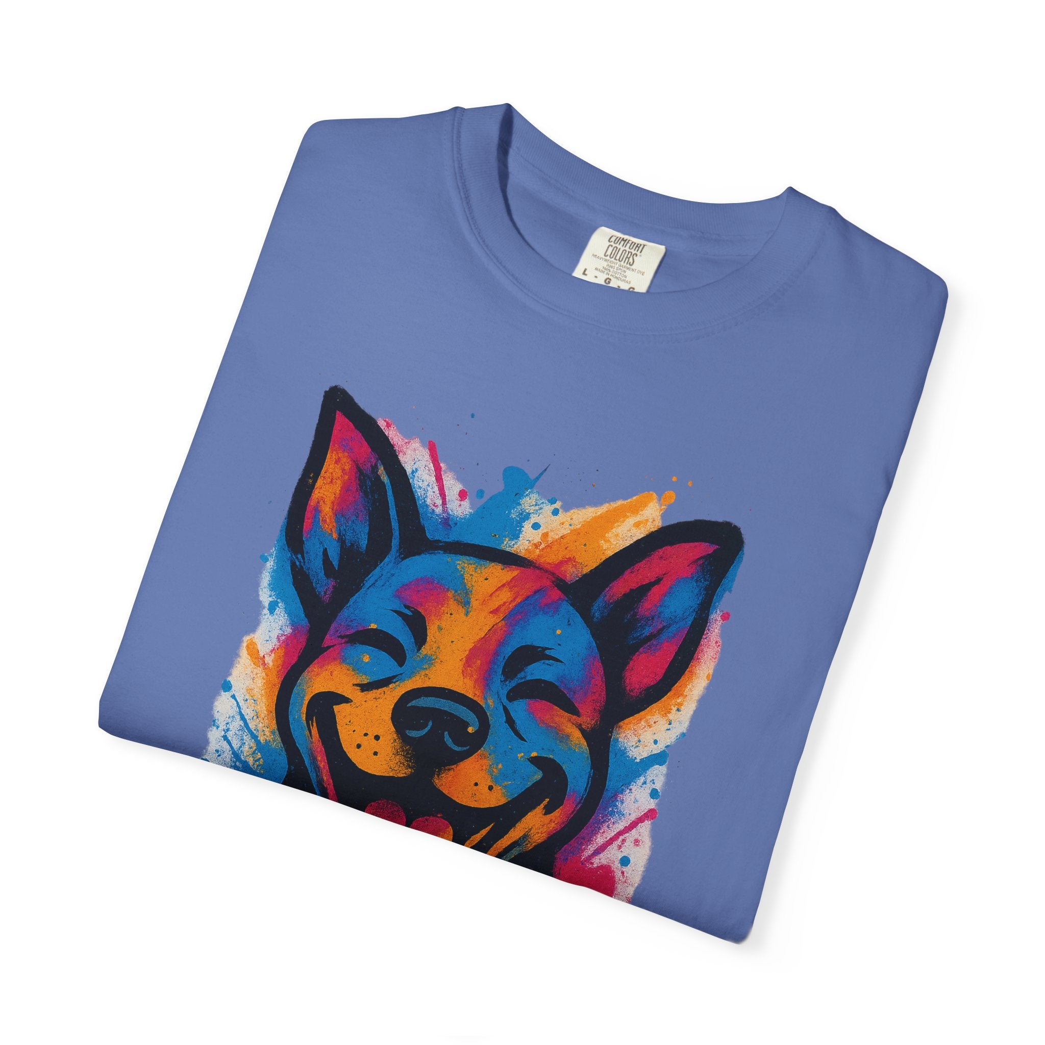 Color Splash Husky T-Shirt — Vibrant Watercolor Dog Tee