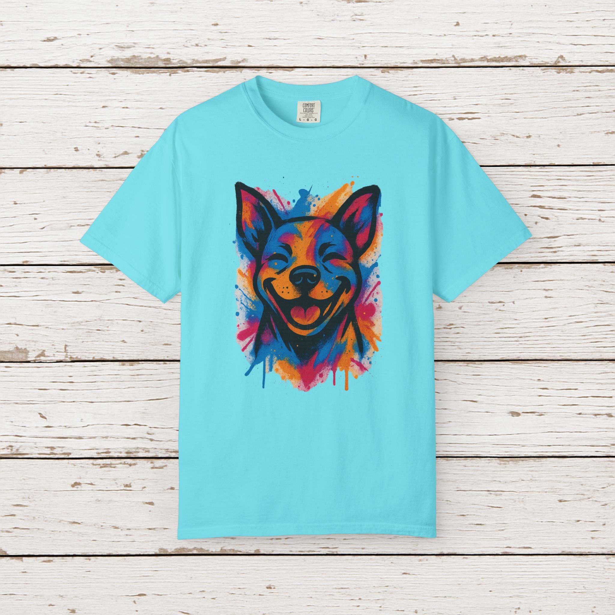 Color Splash Husky T-Shirt — Vibrant Watercolor Dog Tee
