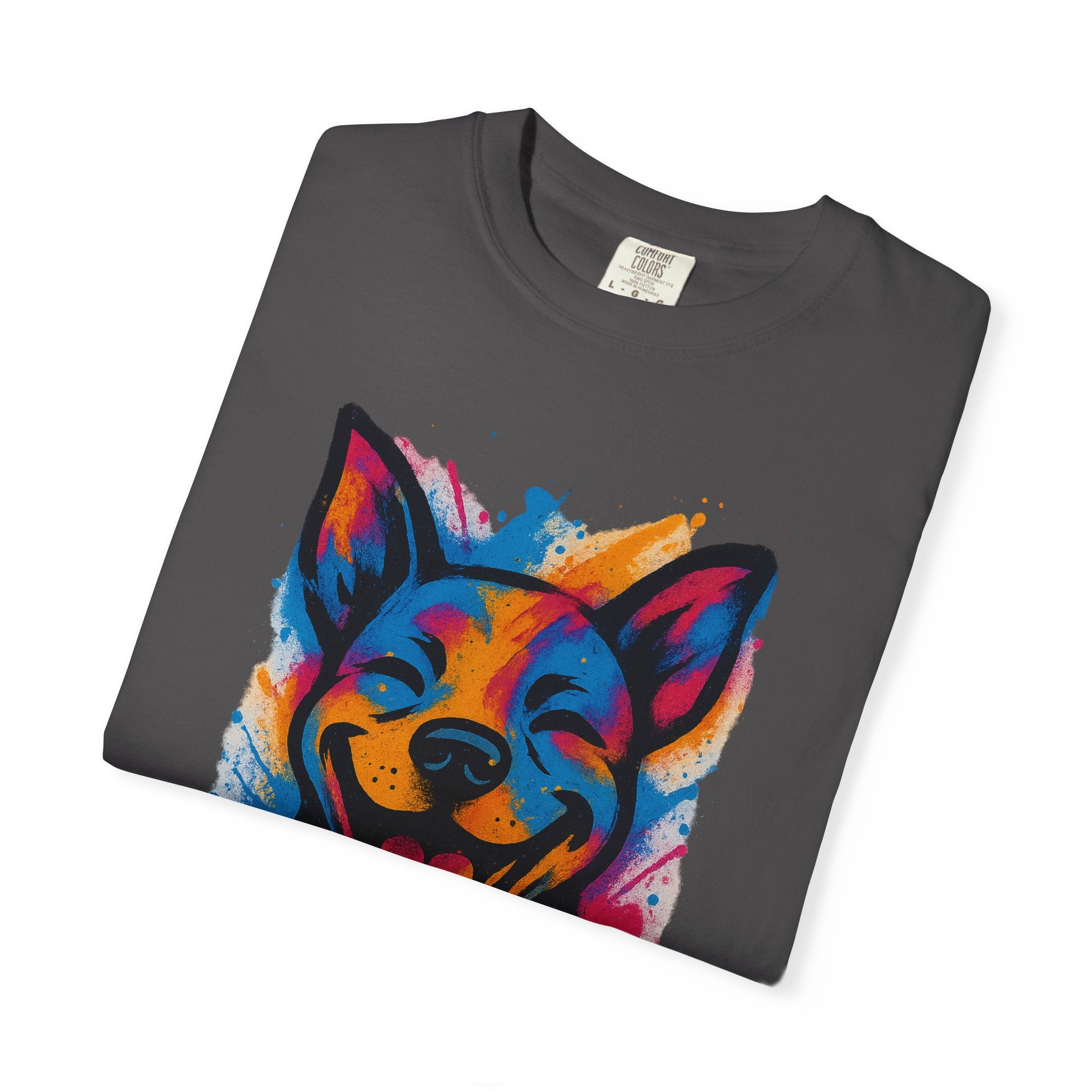 Color Splash Husky T-Shirt — Vibrant Watercolor Dog Tee