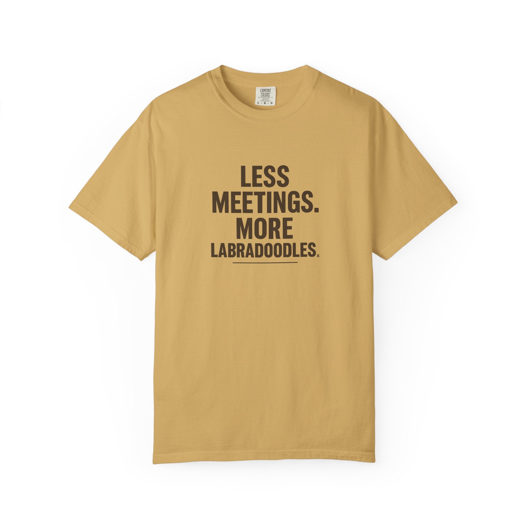 Labradoodle Lovers T-Shirt - Less Meetings More Doodles