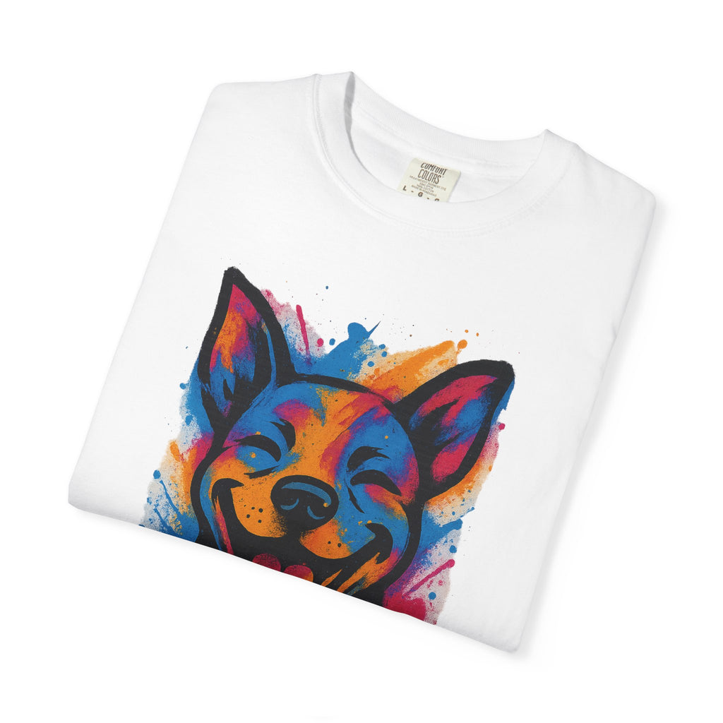 Color Splash Husky T-Shirt — Vibrant Watercolor Dog Tee