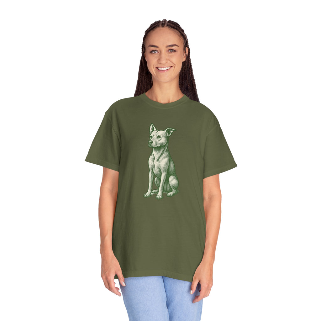 Dog Rescue T-shirt - Detailed Stoic Zen Illustration