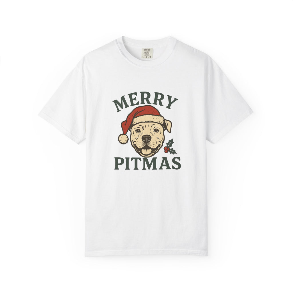Merry Pitmas T-Shirt for Dog Lovers