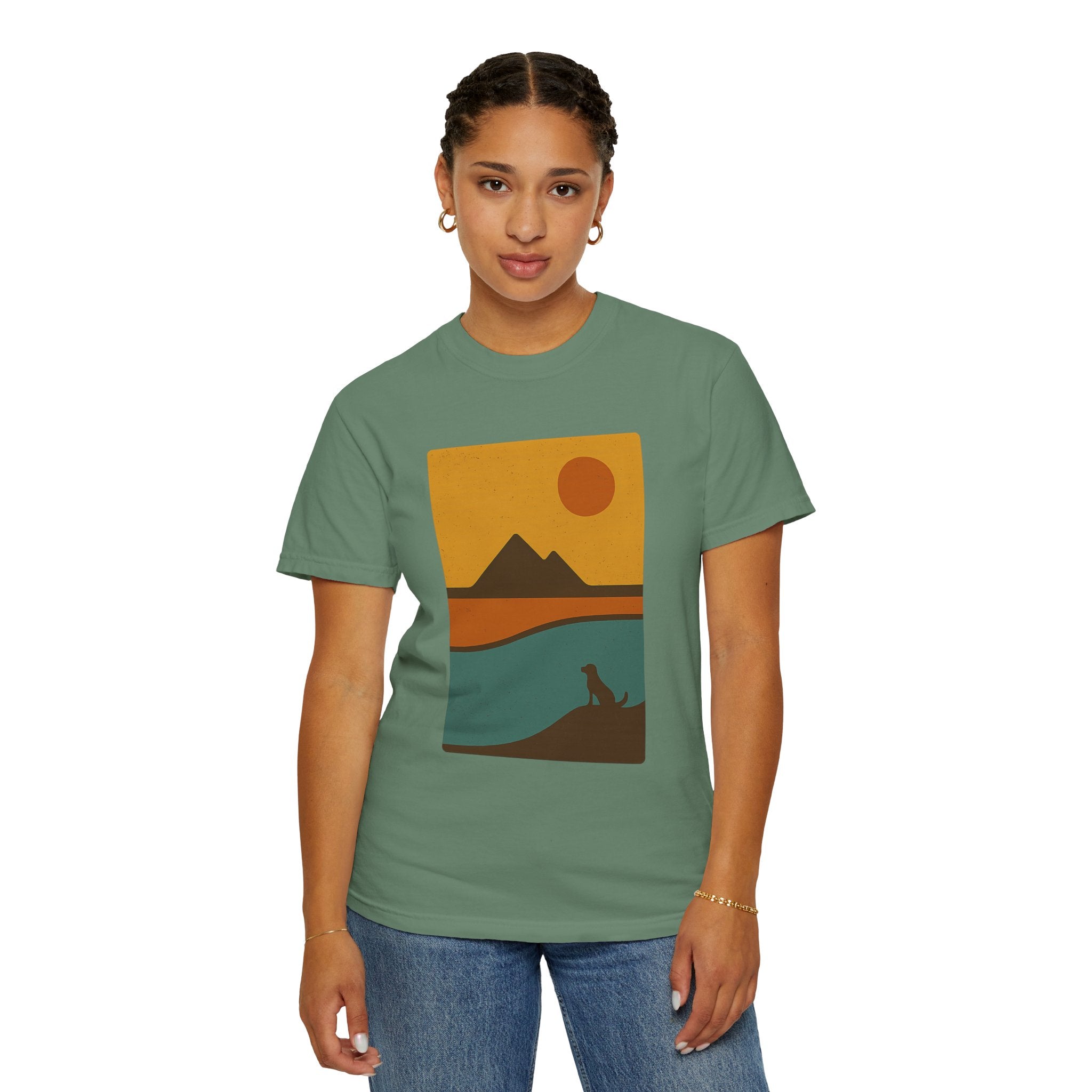 Sunset Landscape Dog T-Shirt