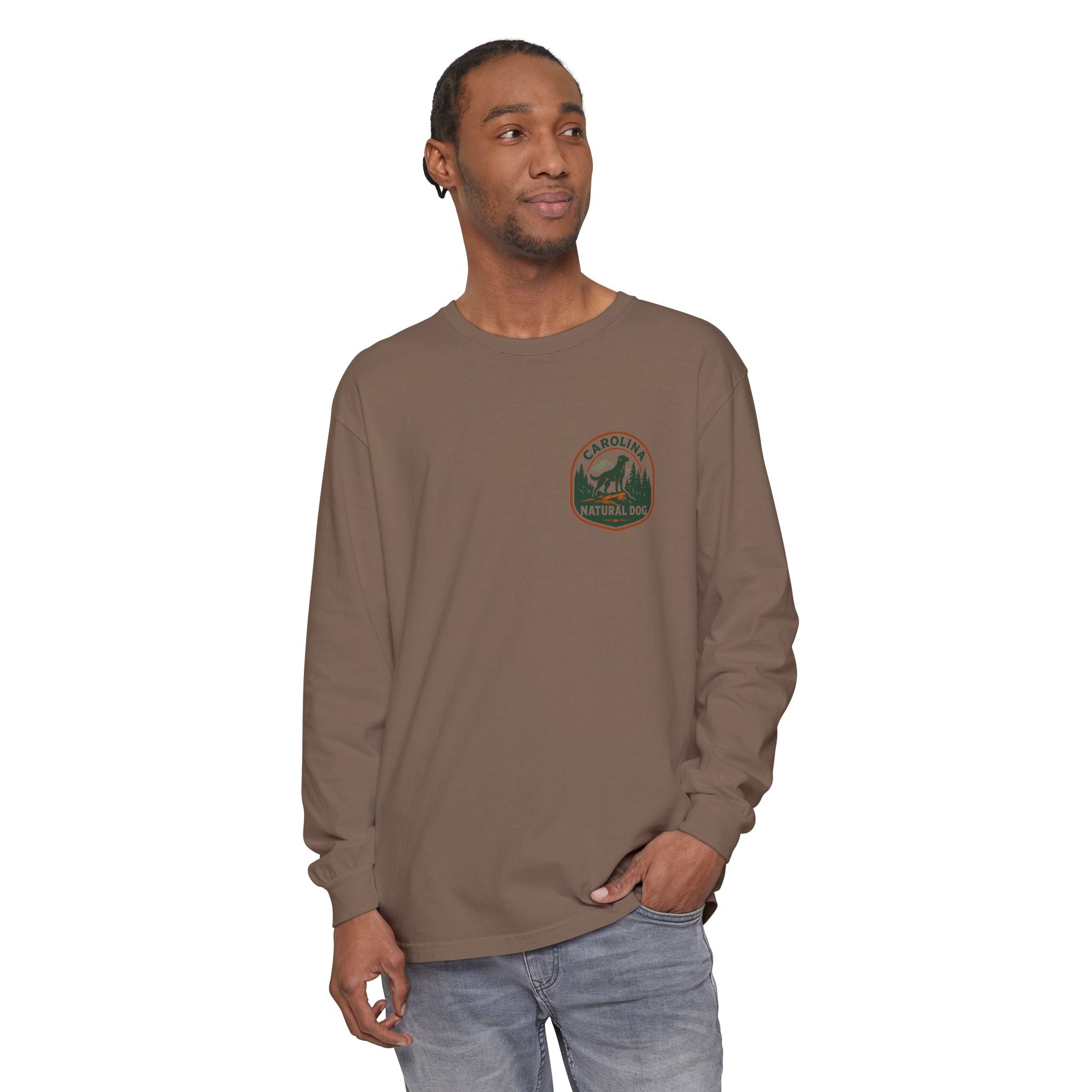 Carolina Natural Dog Long Sleeve Tee — Outdoor Dog Lover Shirt