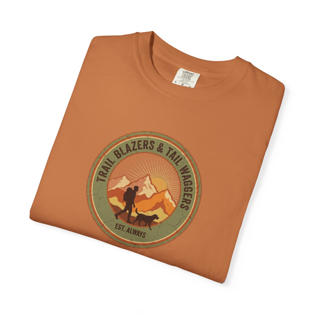 Adventure Mountains T-Shirt — The Trails Less Traveled Patch Graphic
