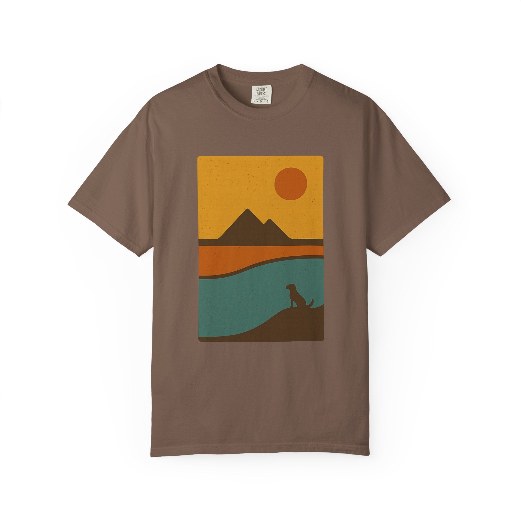 Sunset Landscape Dog T-Shirt