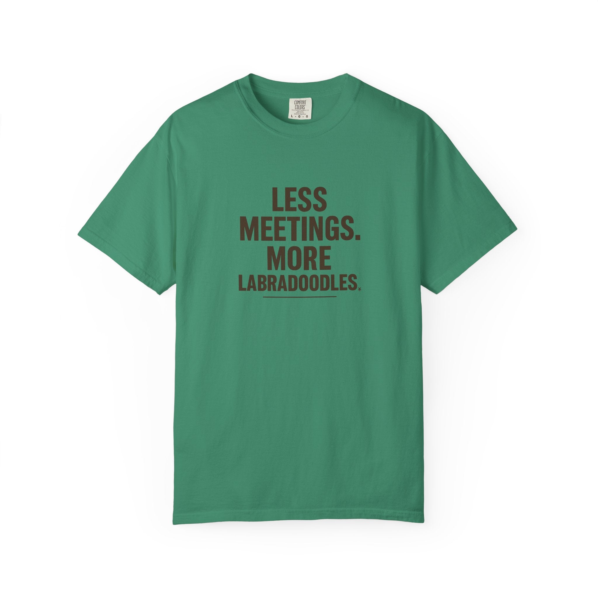 Labradoodle Lovers T-Shirt - Less Meetings More Doodles