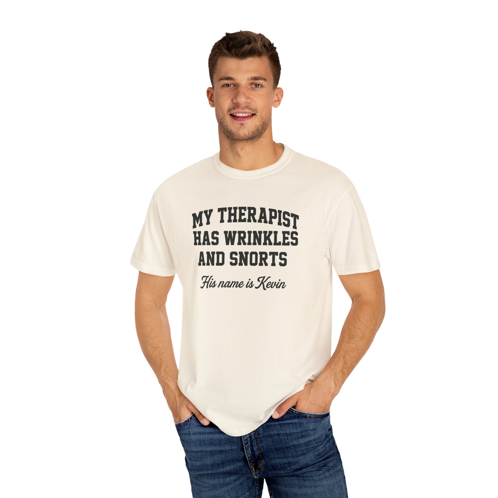 French Bulldog Lover Tee - “My Therapist Has Wrinkles & Snorts” (Funny Dog Shirt)