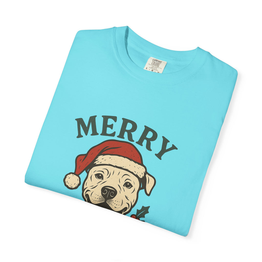 Merry Pitmas T-Shirt for Dog Lovers