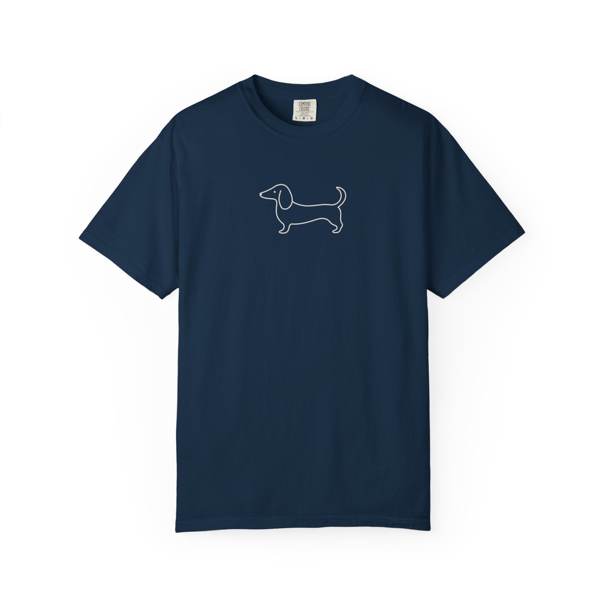 Dachshund Outline Tee — Minimal Dog Lover T-Shirt