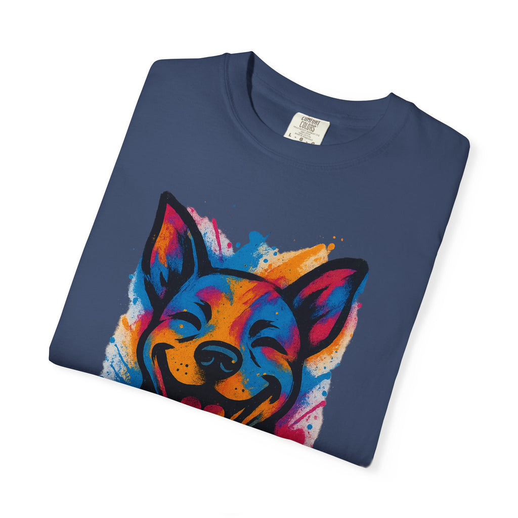 Color Splash Husky T-Shirt — Vibrant Watercolor Dog Tee