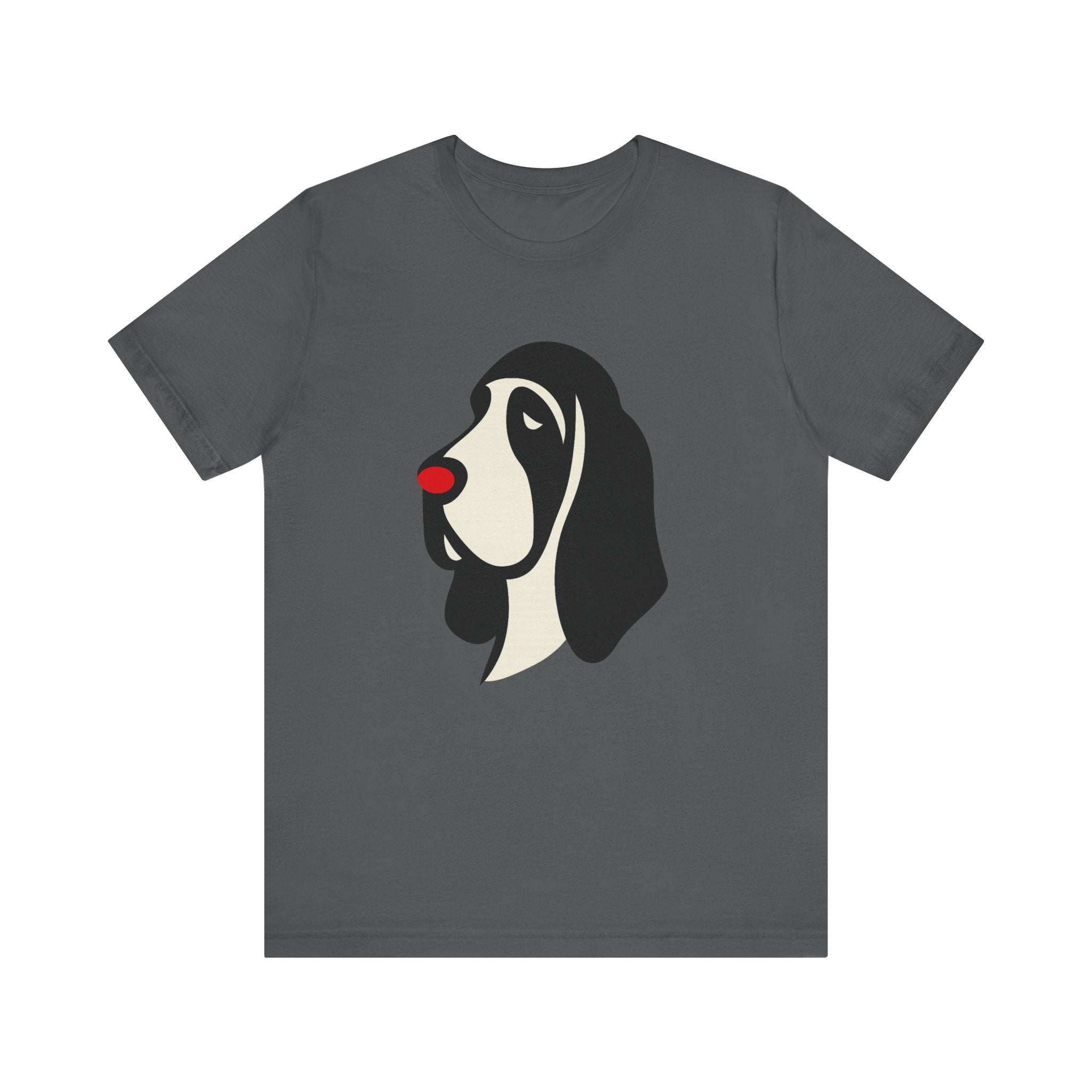 Playful Dog Portrait Tee, Dog Lover Gift, Pet Themed Shirt, Fun Graphic Tee, Animal Lovers Apparel