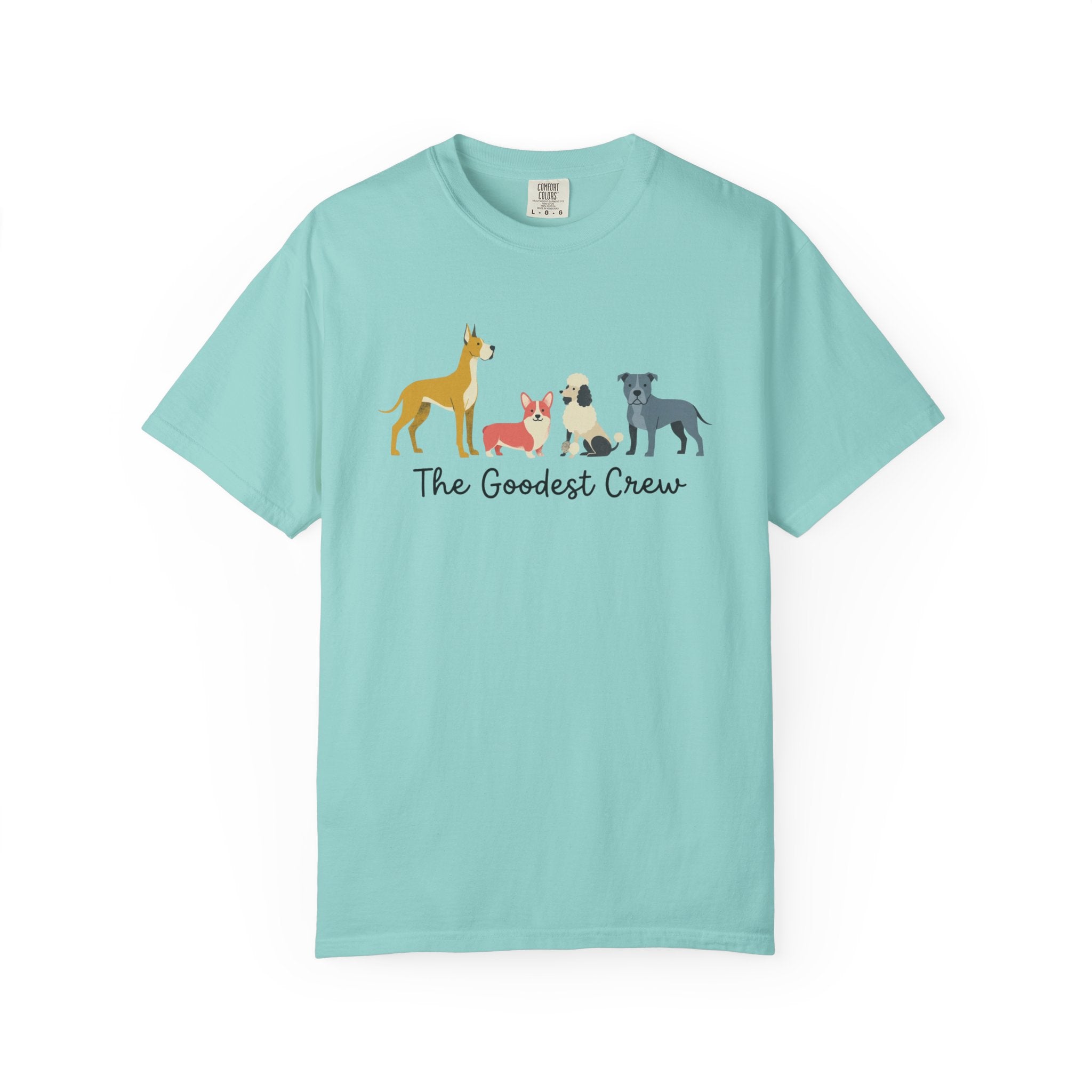 T-Shirt — "The Goodest Crew" Cute Dog Pack Graphic Tee