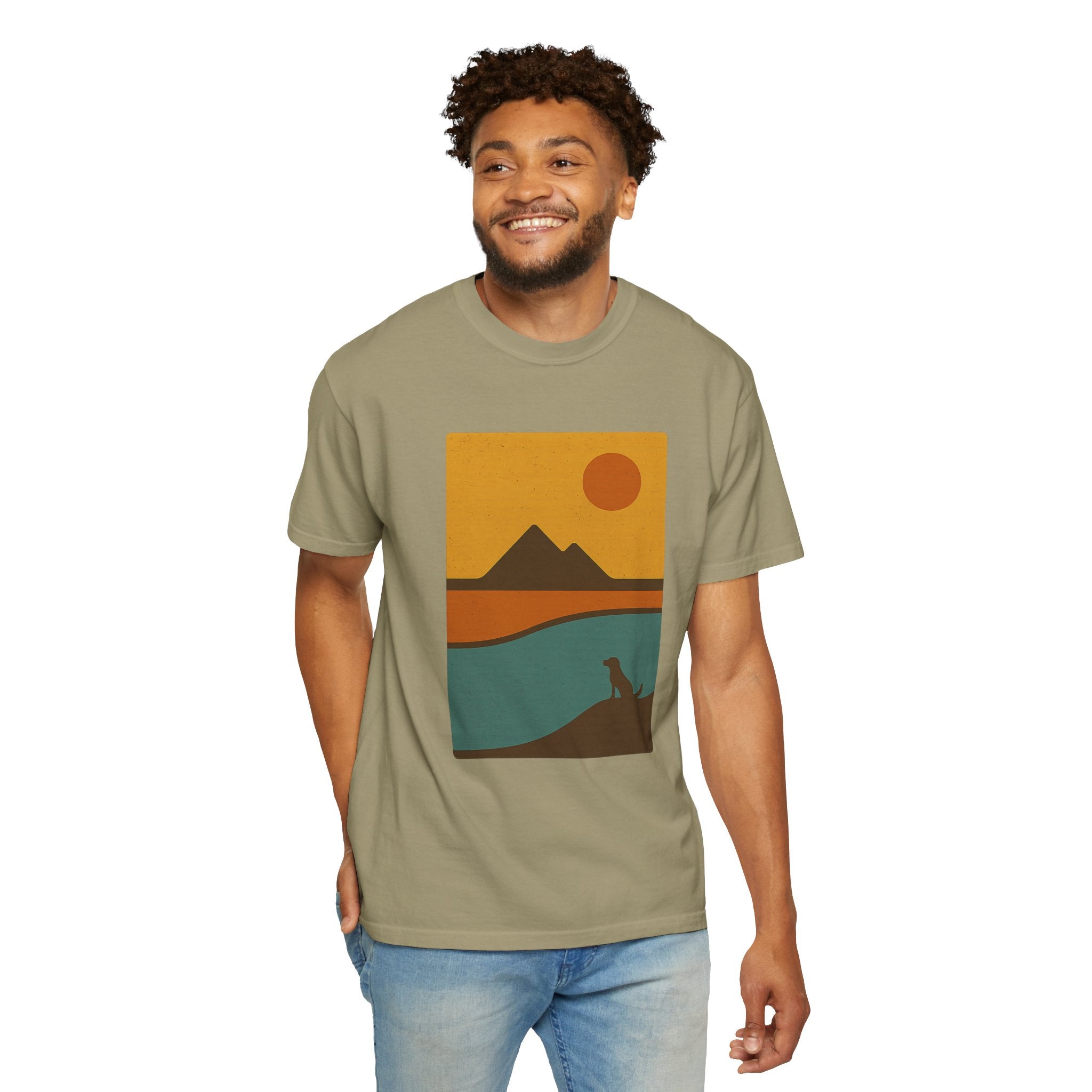 Sunset Landscape Dog T-Shirt