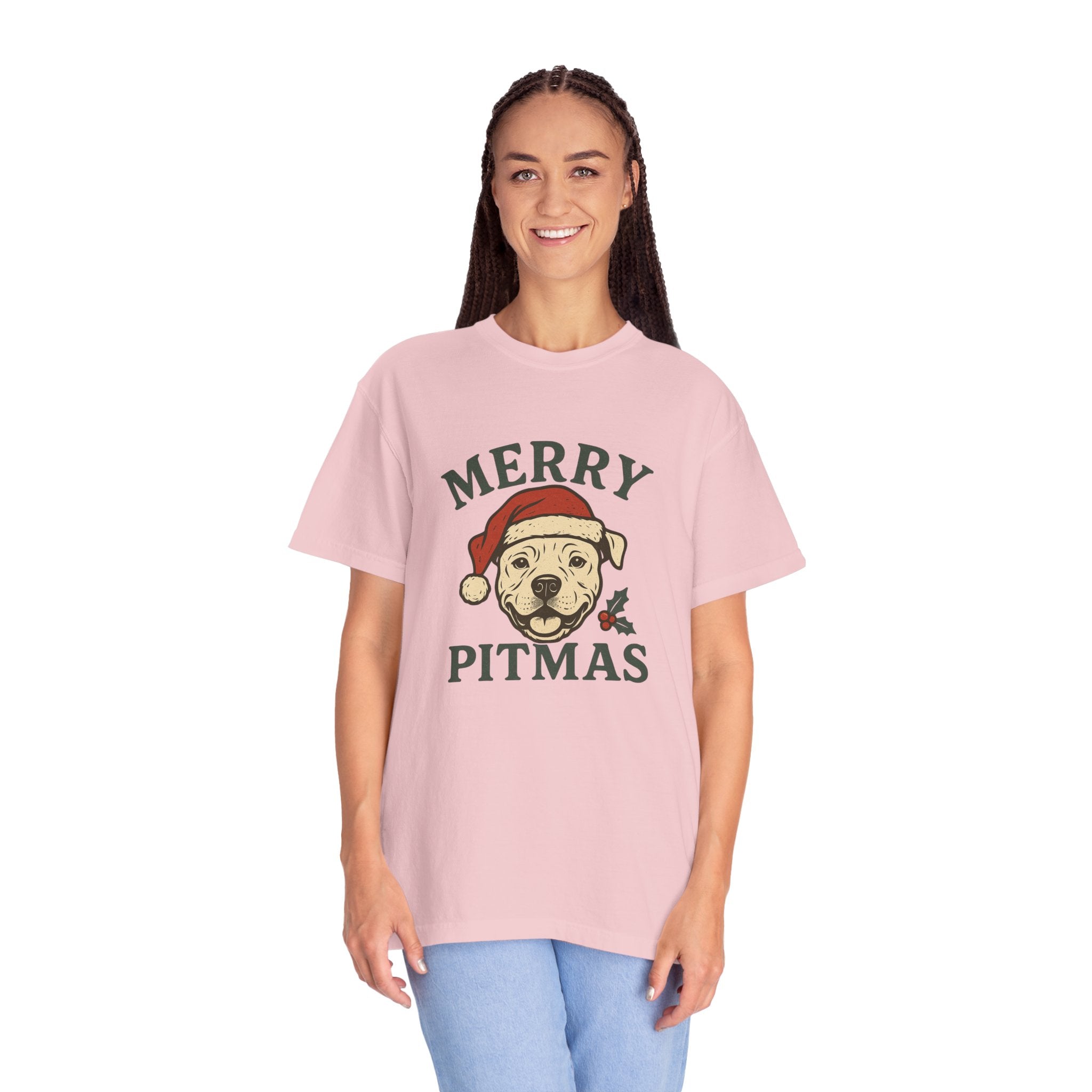 Merry Pitmas T-Shirt for Dog Lovers