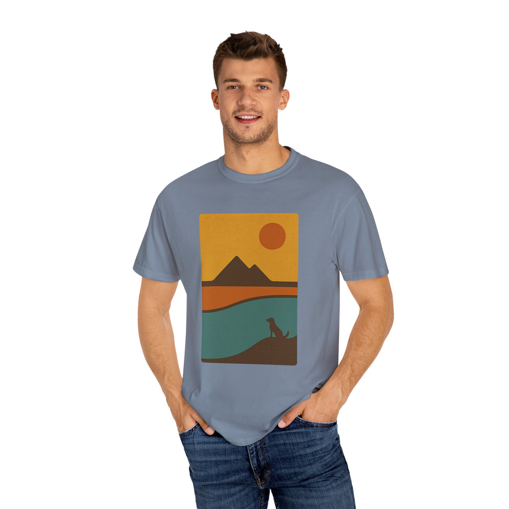 Sunset Landscape Dog T-Shirt