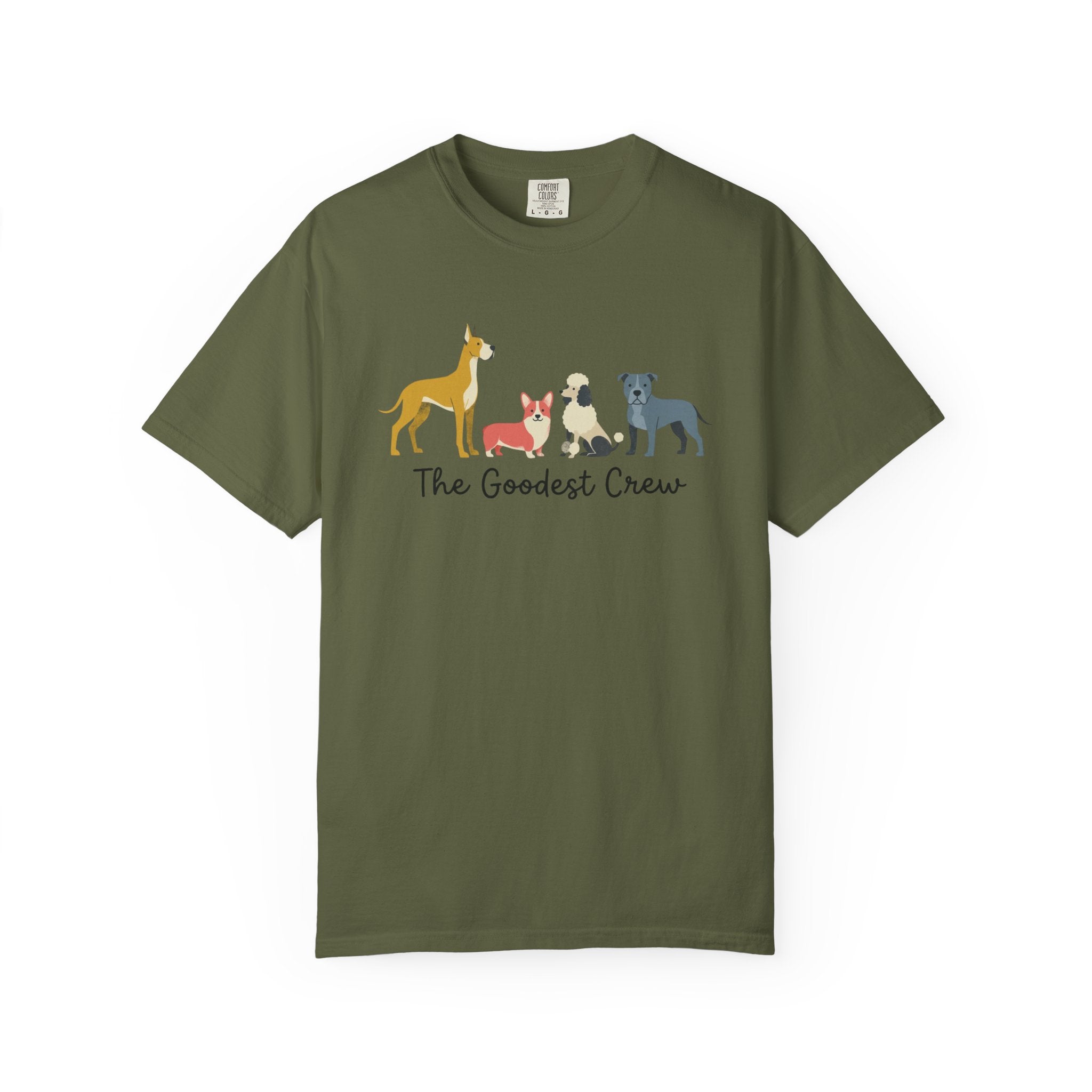 T-Shirt — "The Goodest Crew" Cute Dog Pack Graphic Tee