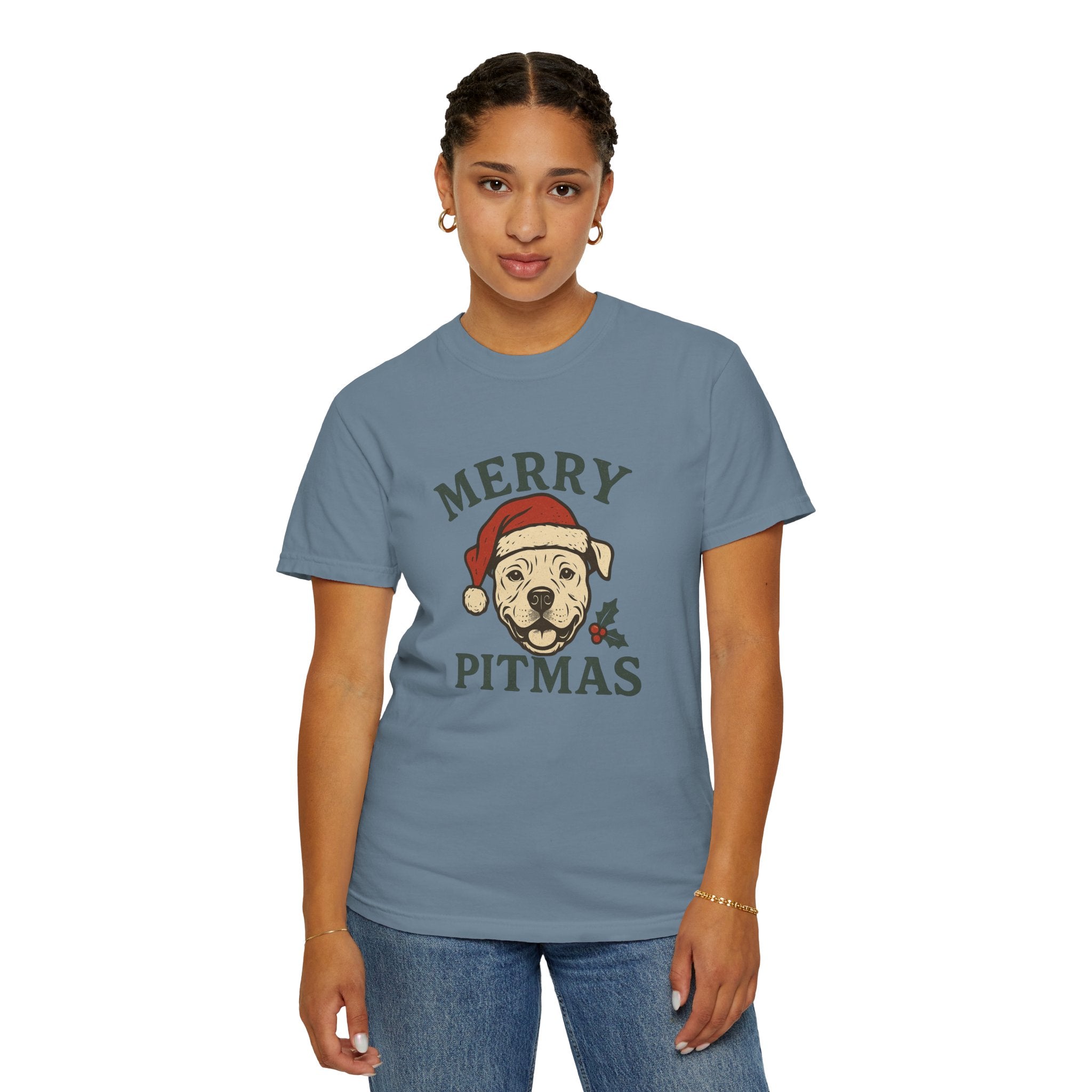 Merry Pitmas T-Shirt for Dog Lovers