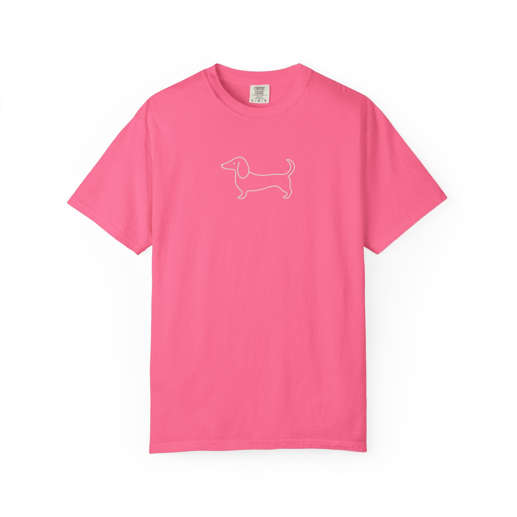 Dachshund Outline Tee — Minimal Dog Lover T-Shirt